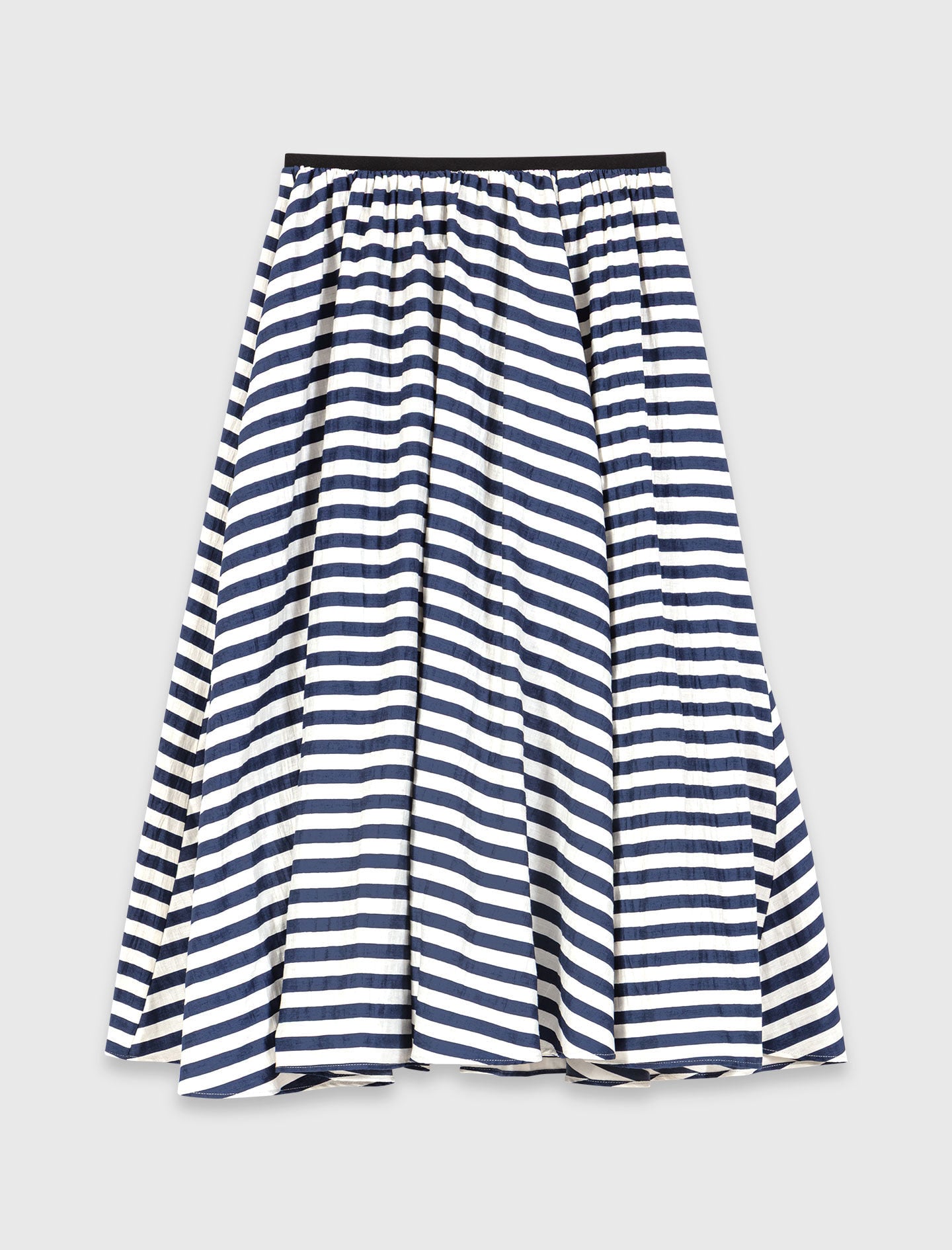 Linen-blend midi skirt 7