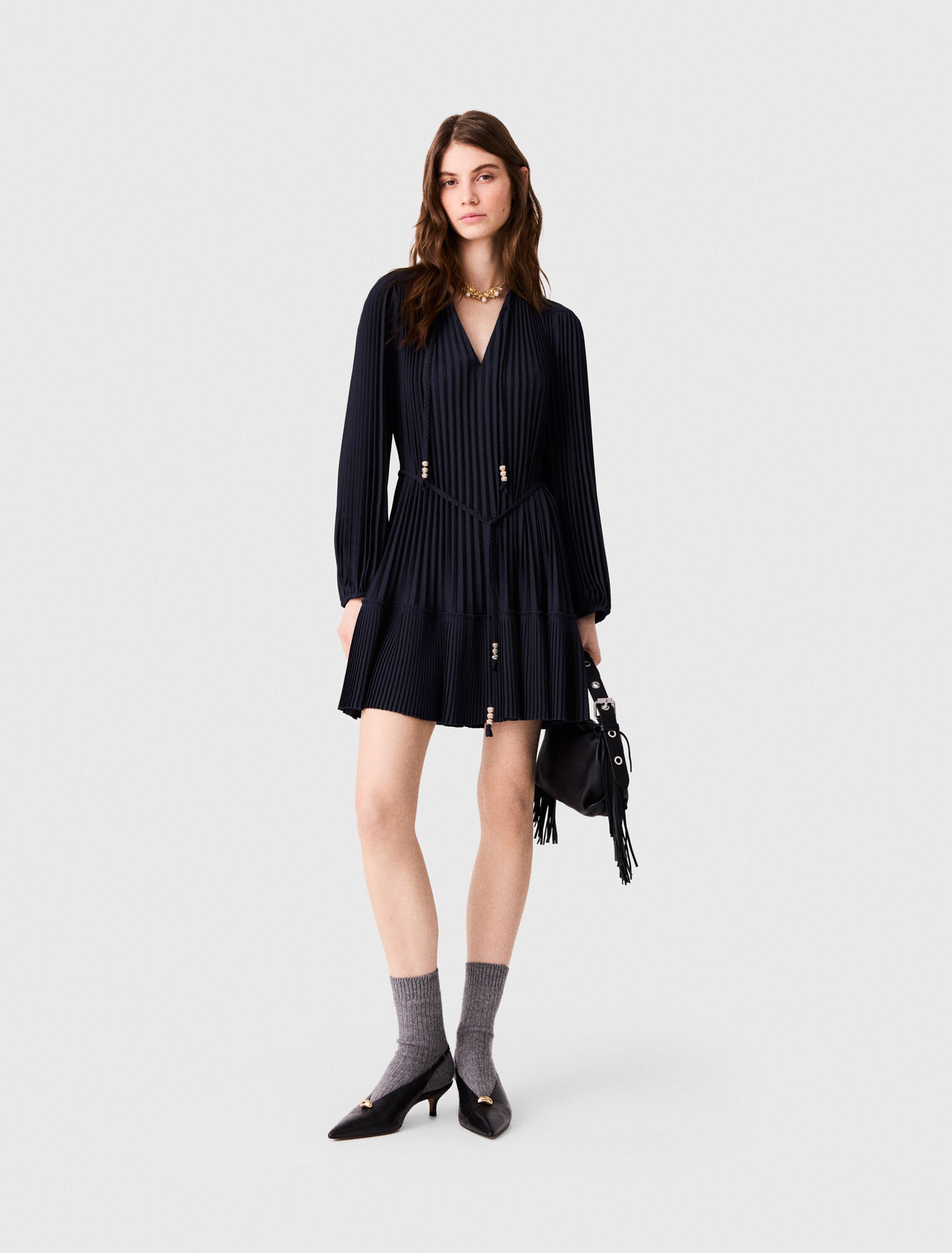 Short pleated dress
