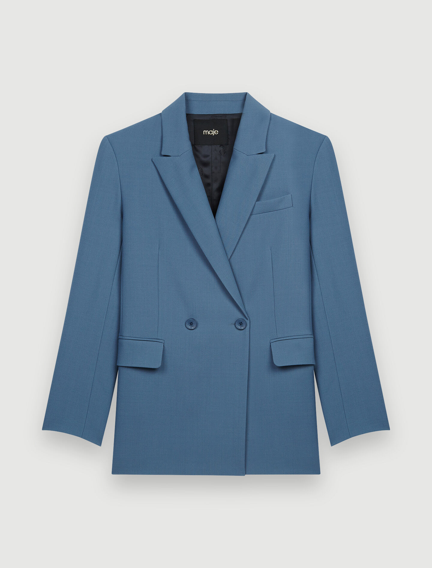 Oversized Double-Breasted Tailored Blazer Jacket