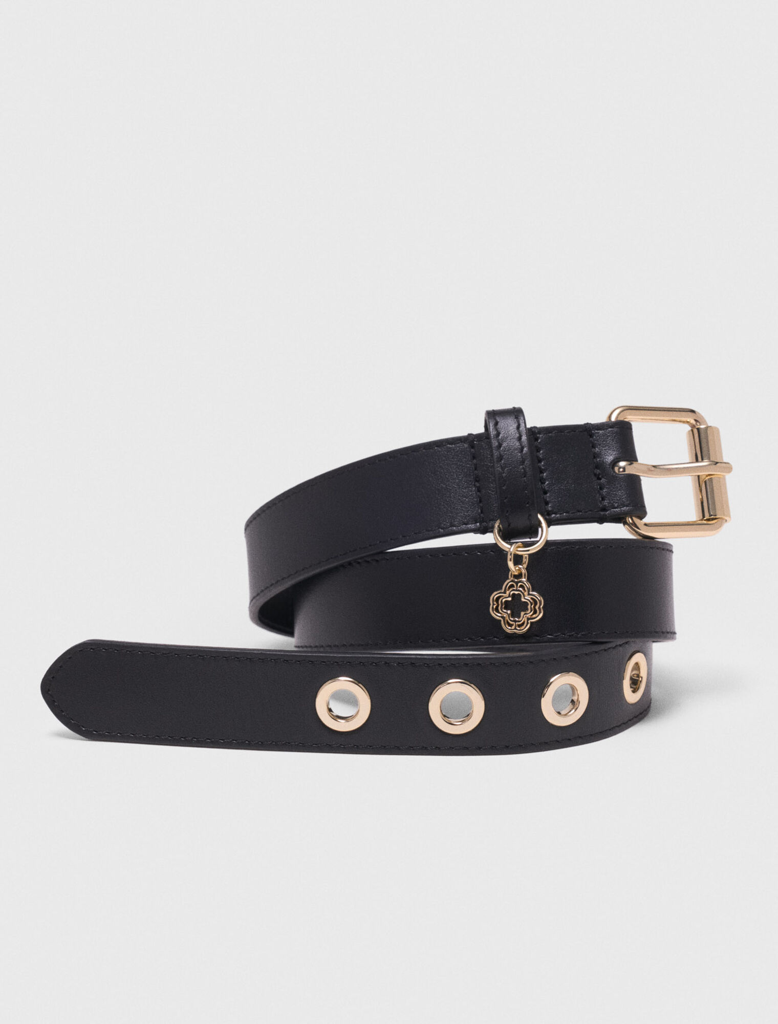 Leather belt with Miss M buckle