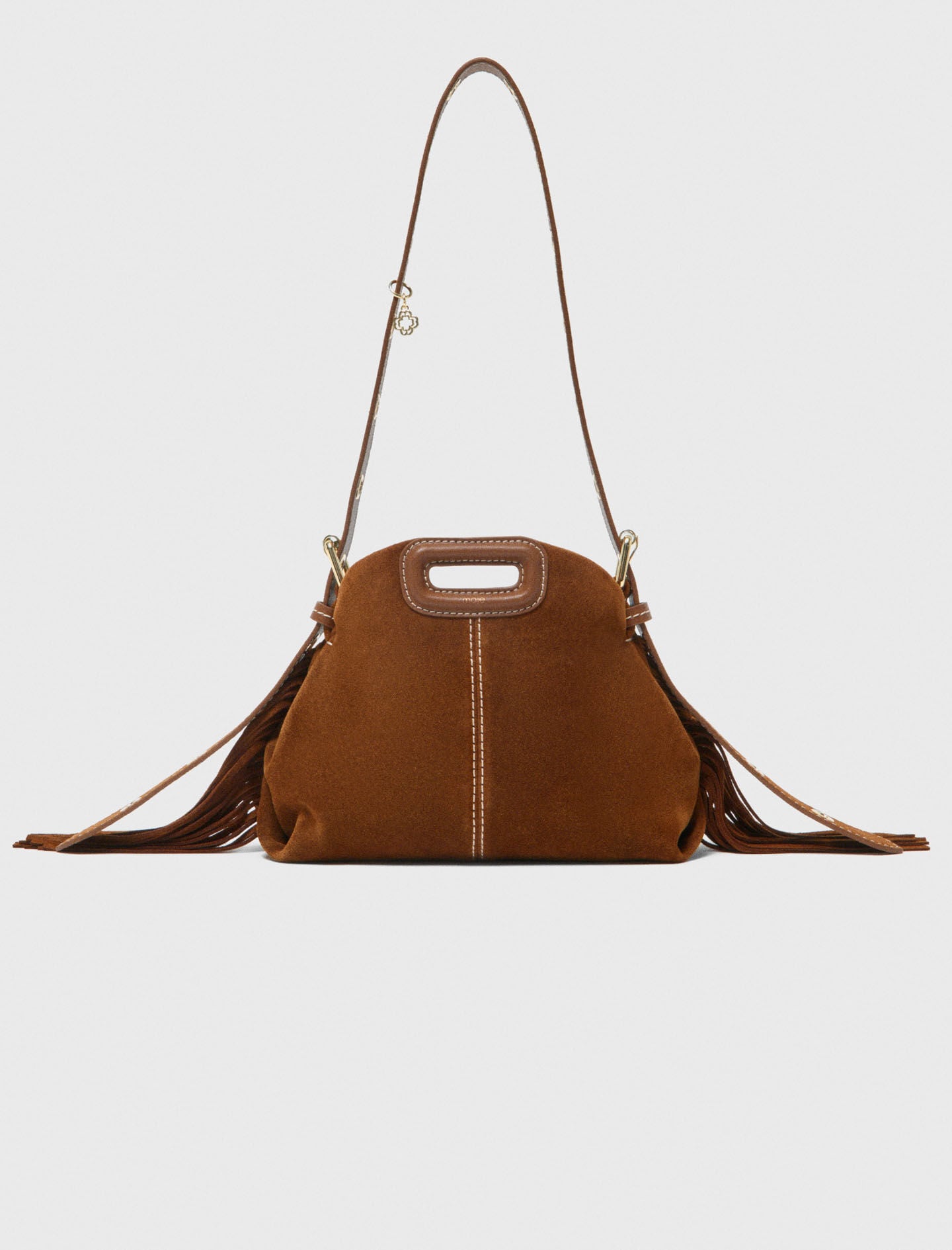 Topstitched suede Miss M Mini bag 9