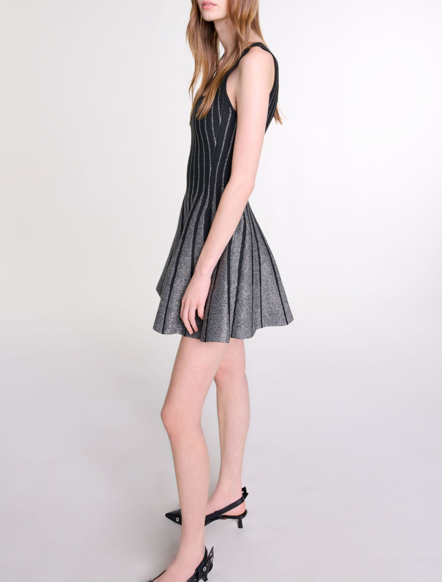 Short jacquard knit dress