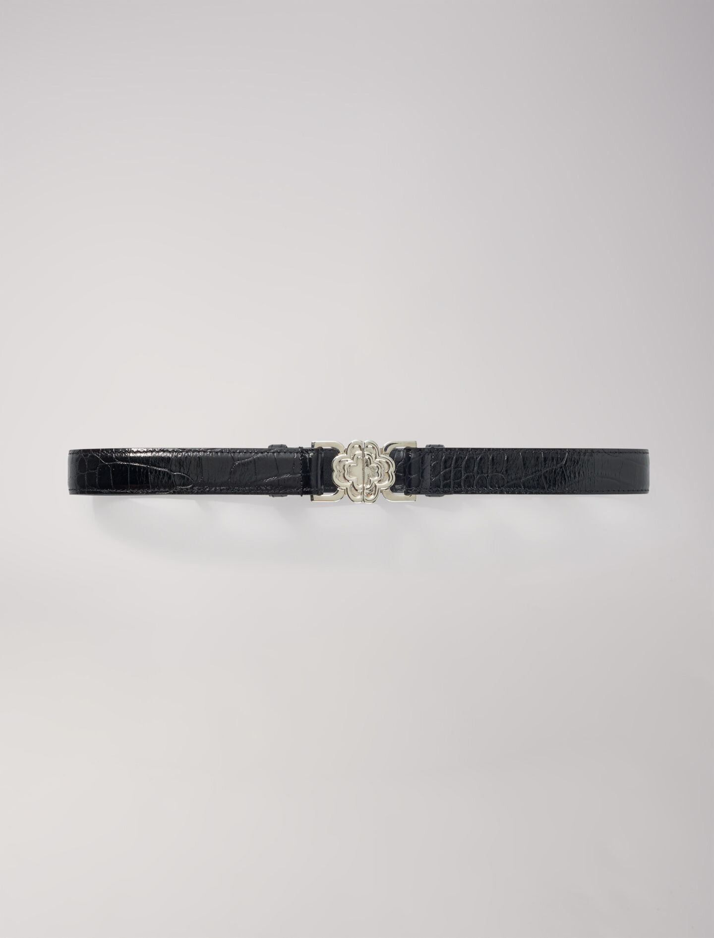 【SURGERY】surgery clover buckle belt 'white' Maje_MFACE00361-0101_H_1.jpg
