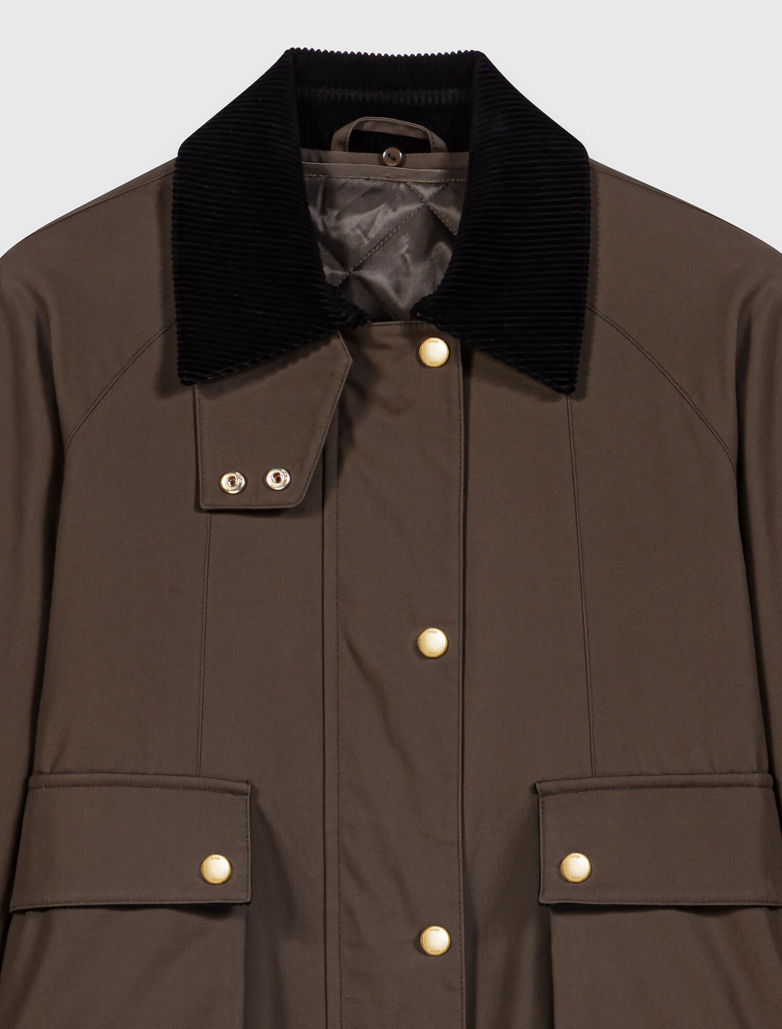 Cotton trapeze jacket