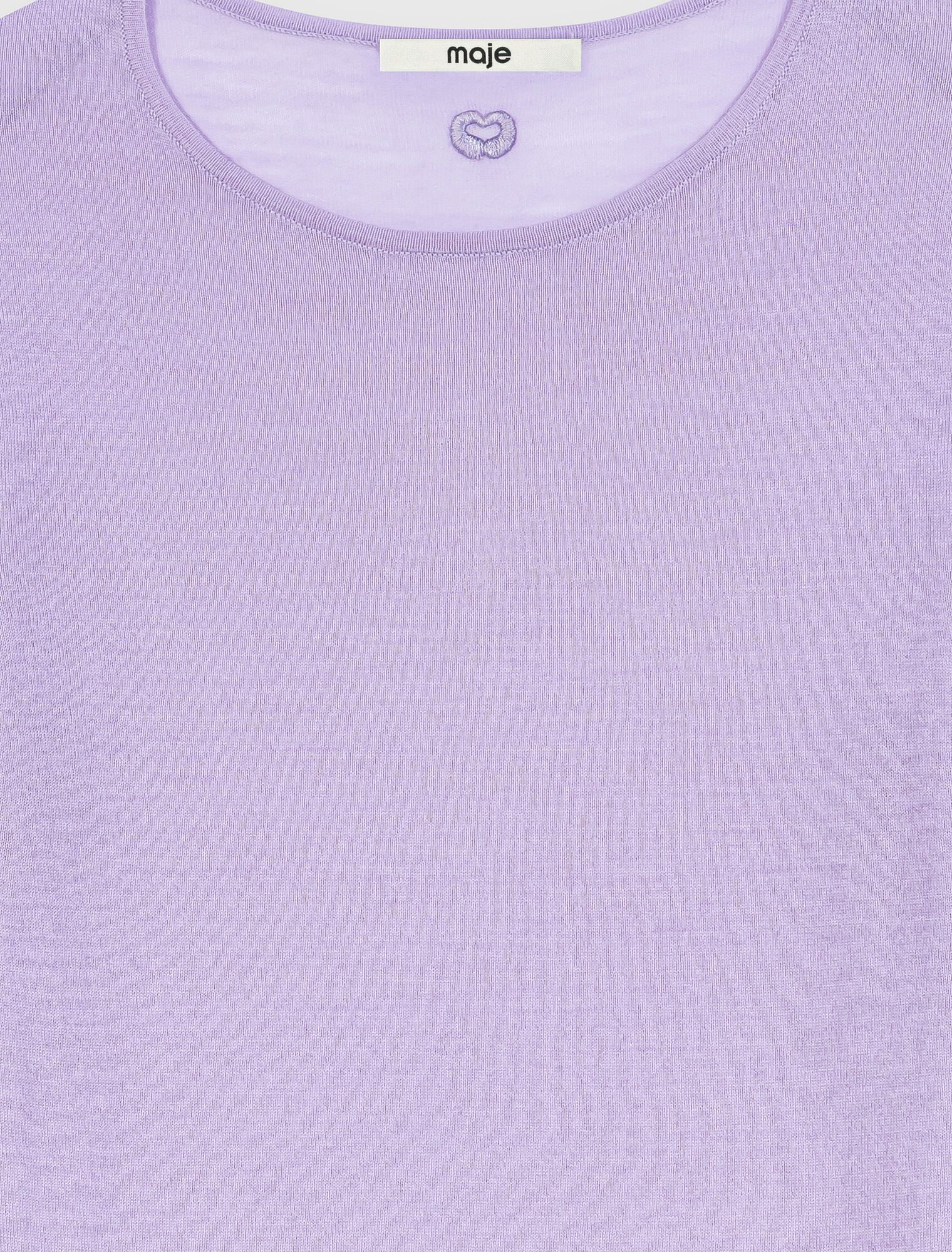 Second-skin round neck jumper