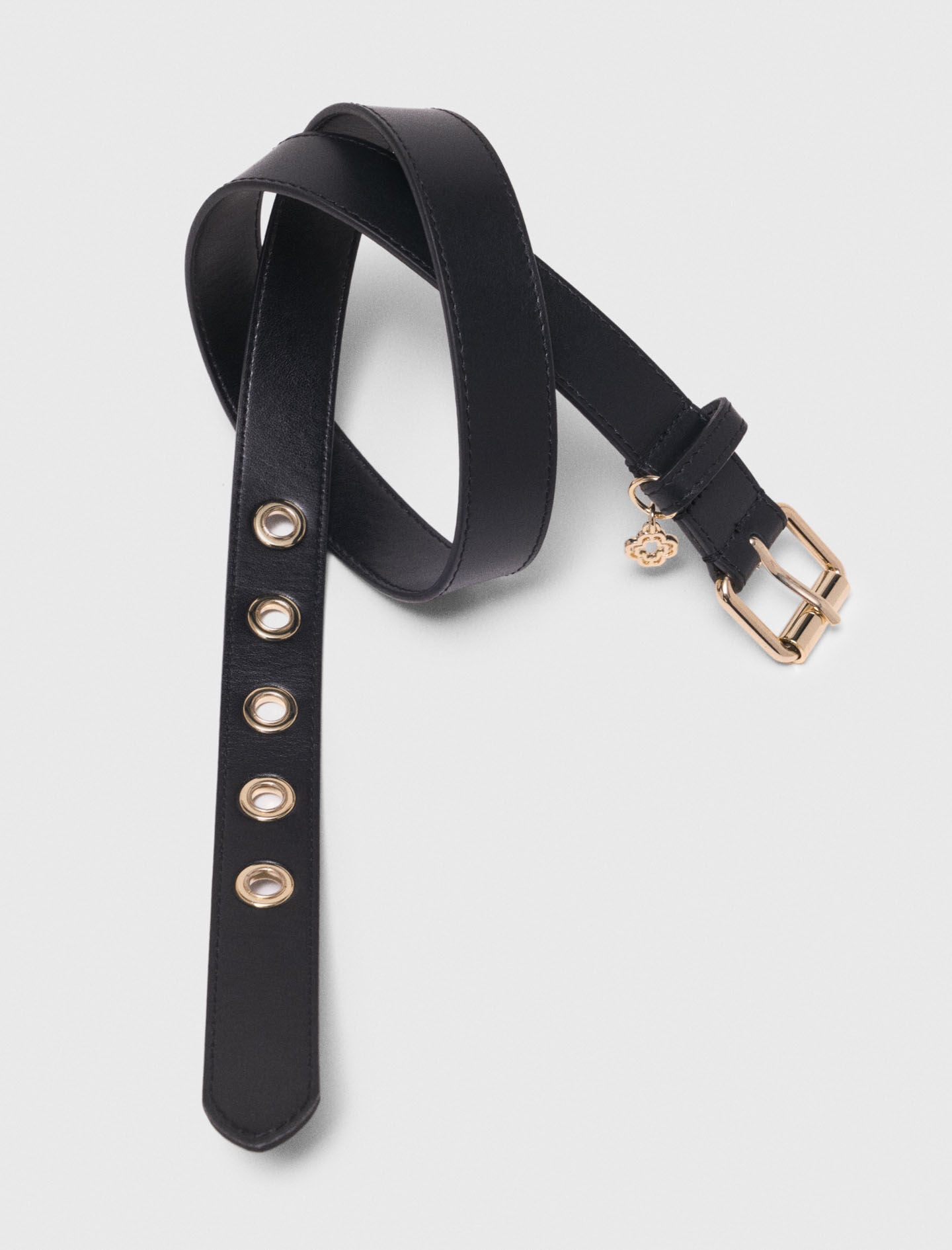 Leather belt with Miss M buckle 6