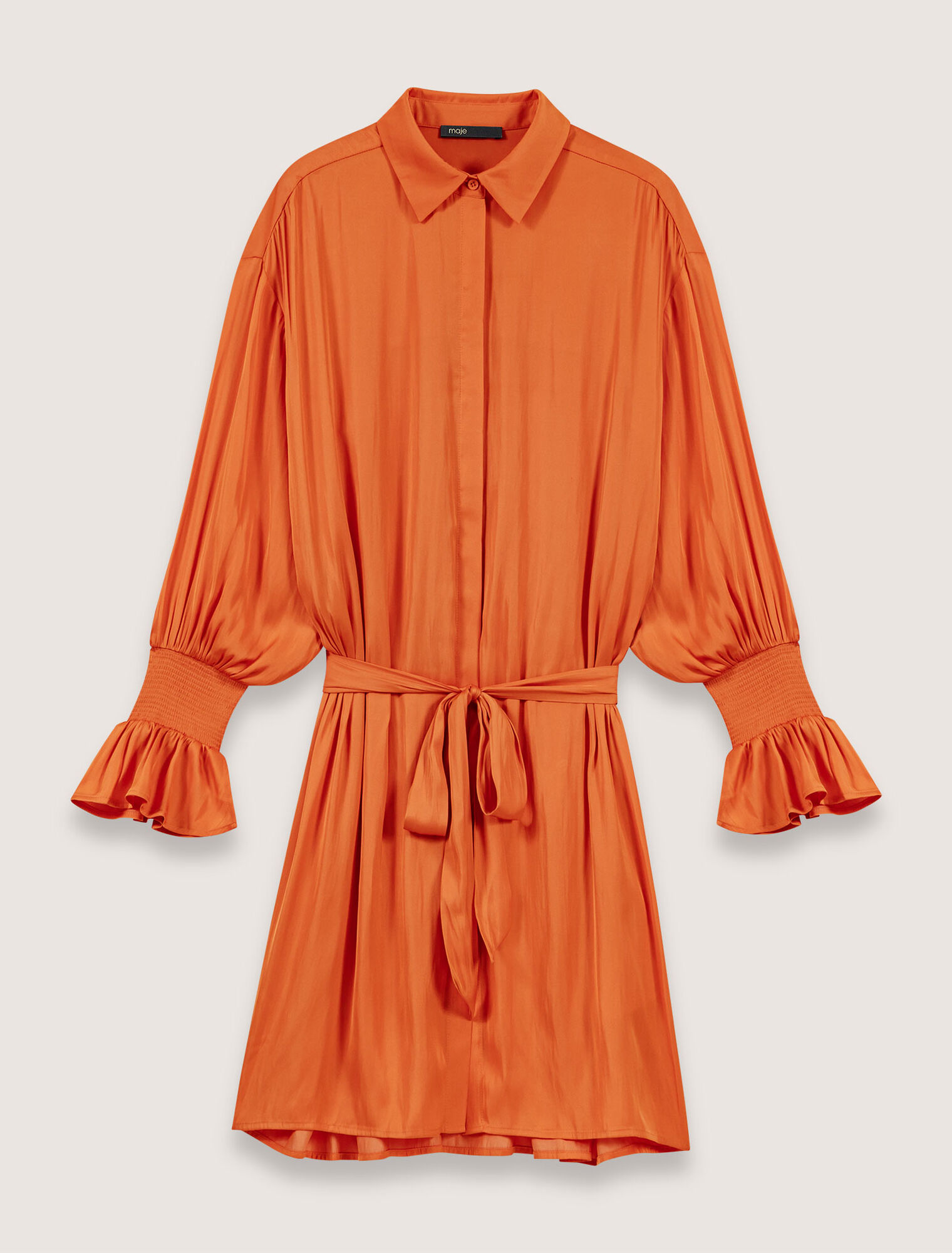 Short satin dress