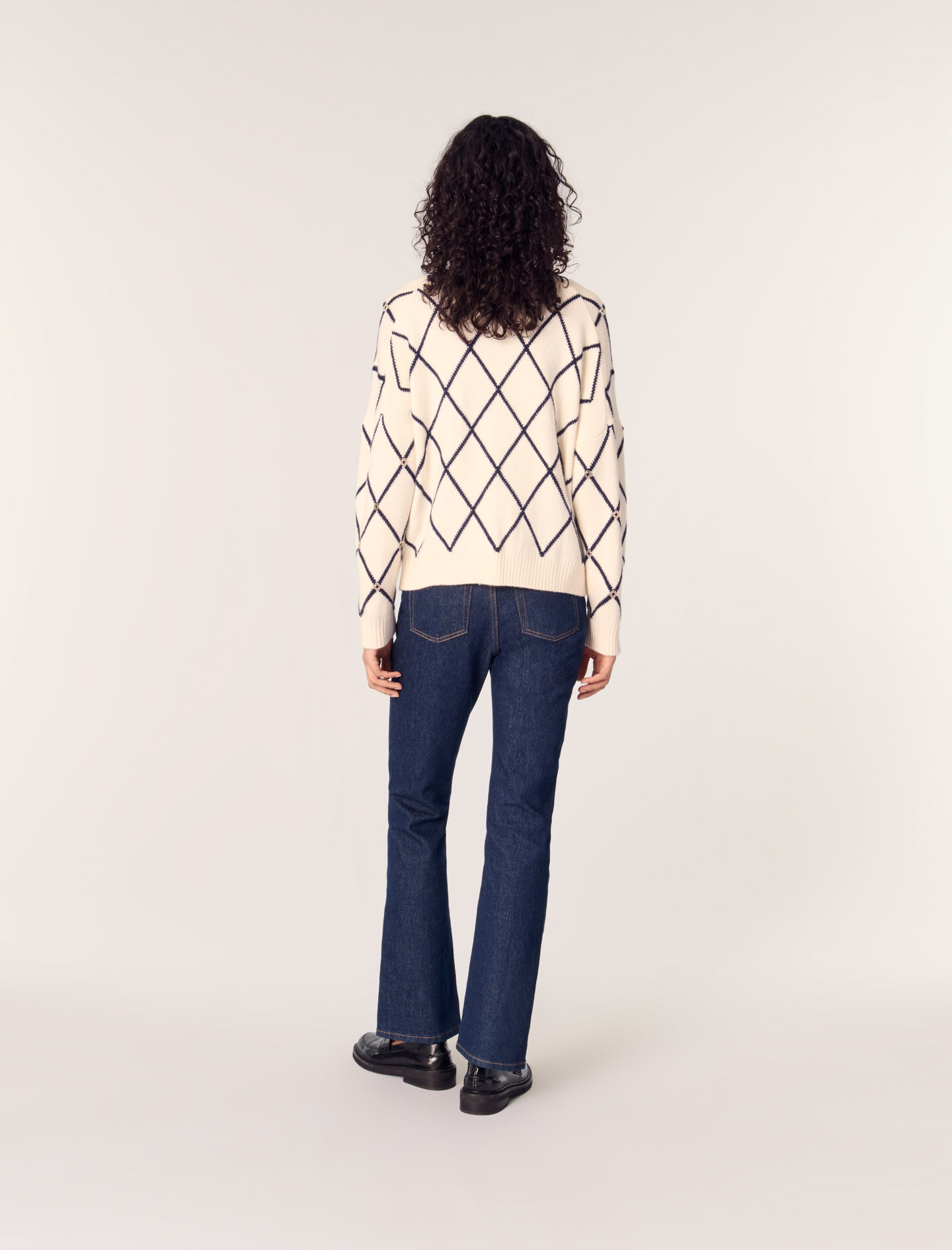 【最終値下】 ICECREAM KNIT CARDIGAN with BADGE NEW ZARA 2023 ECRU KNIT CARDIGAN JACKET WITH GOLD BUTTONS