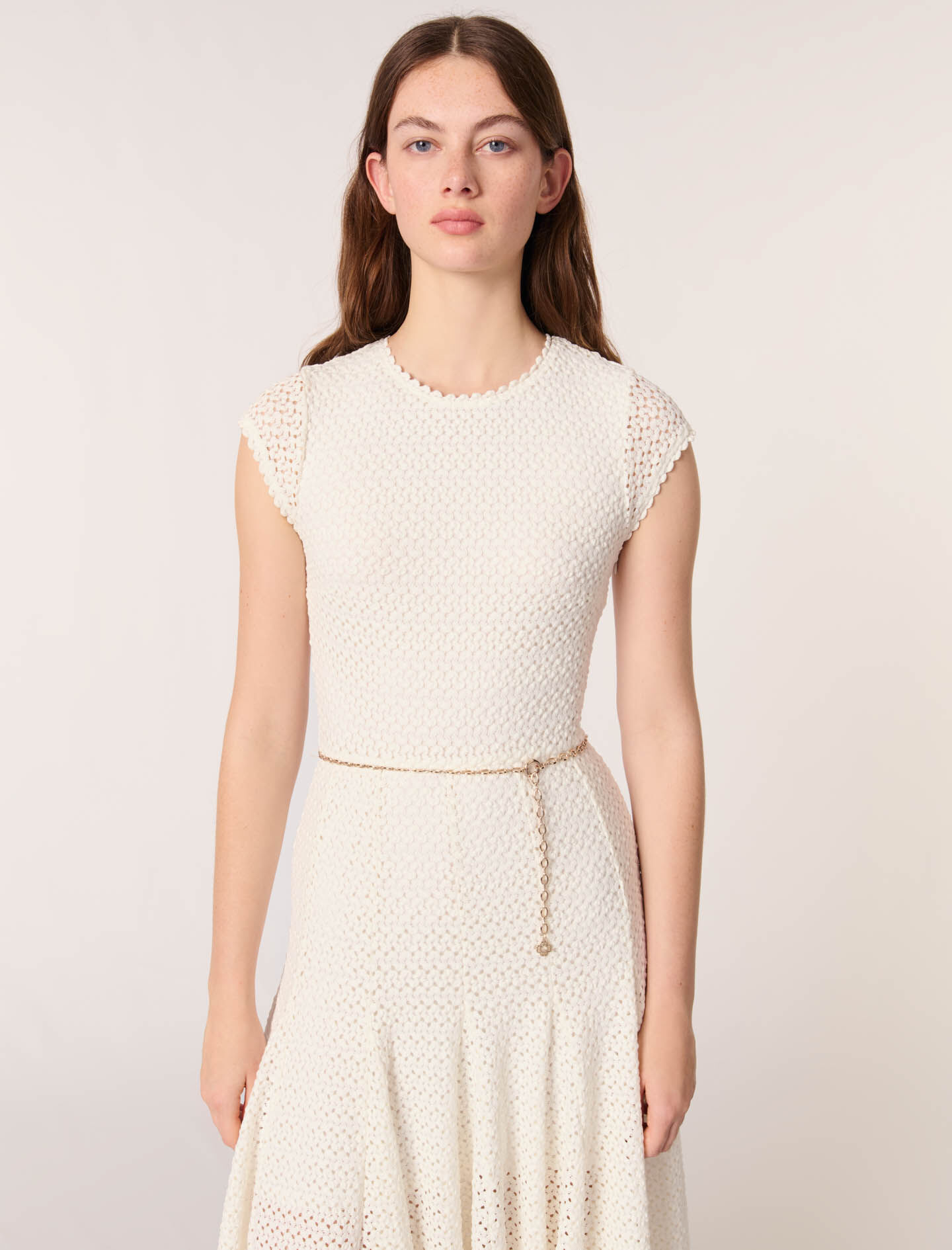 衝撃特価 Crochet-knit maxi dress - Maxi dresses | Maje ニット+セーター