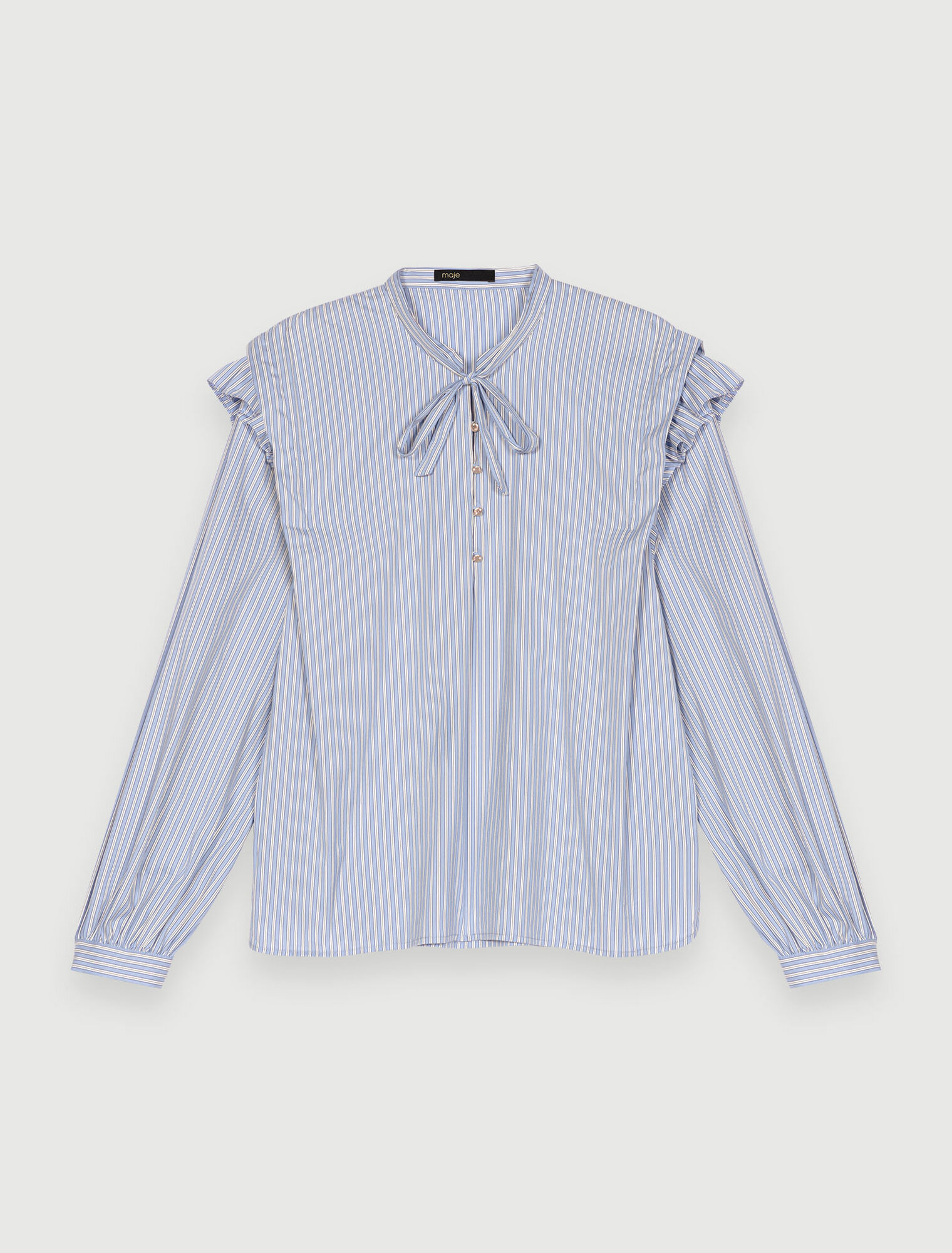 Striped blue blouse