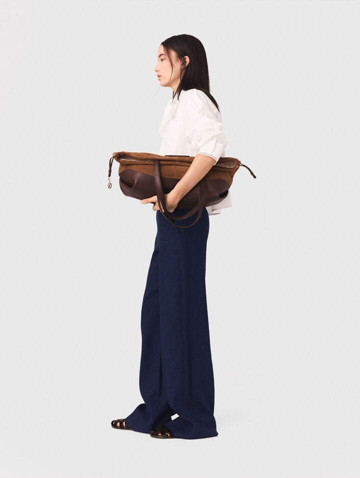 Linen-blend sailor trousers