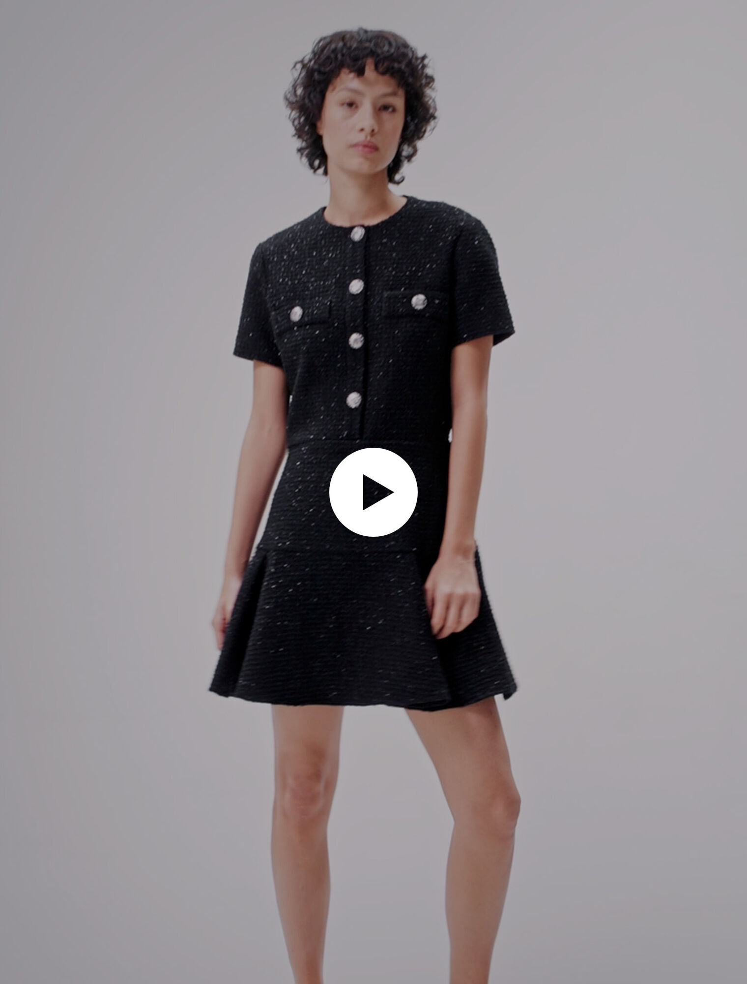 Short tweed dress