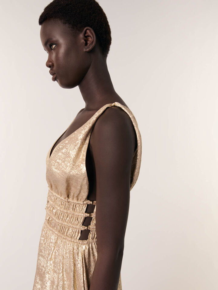 Metallic maxi dress