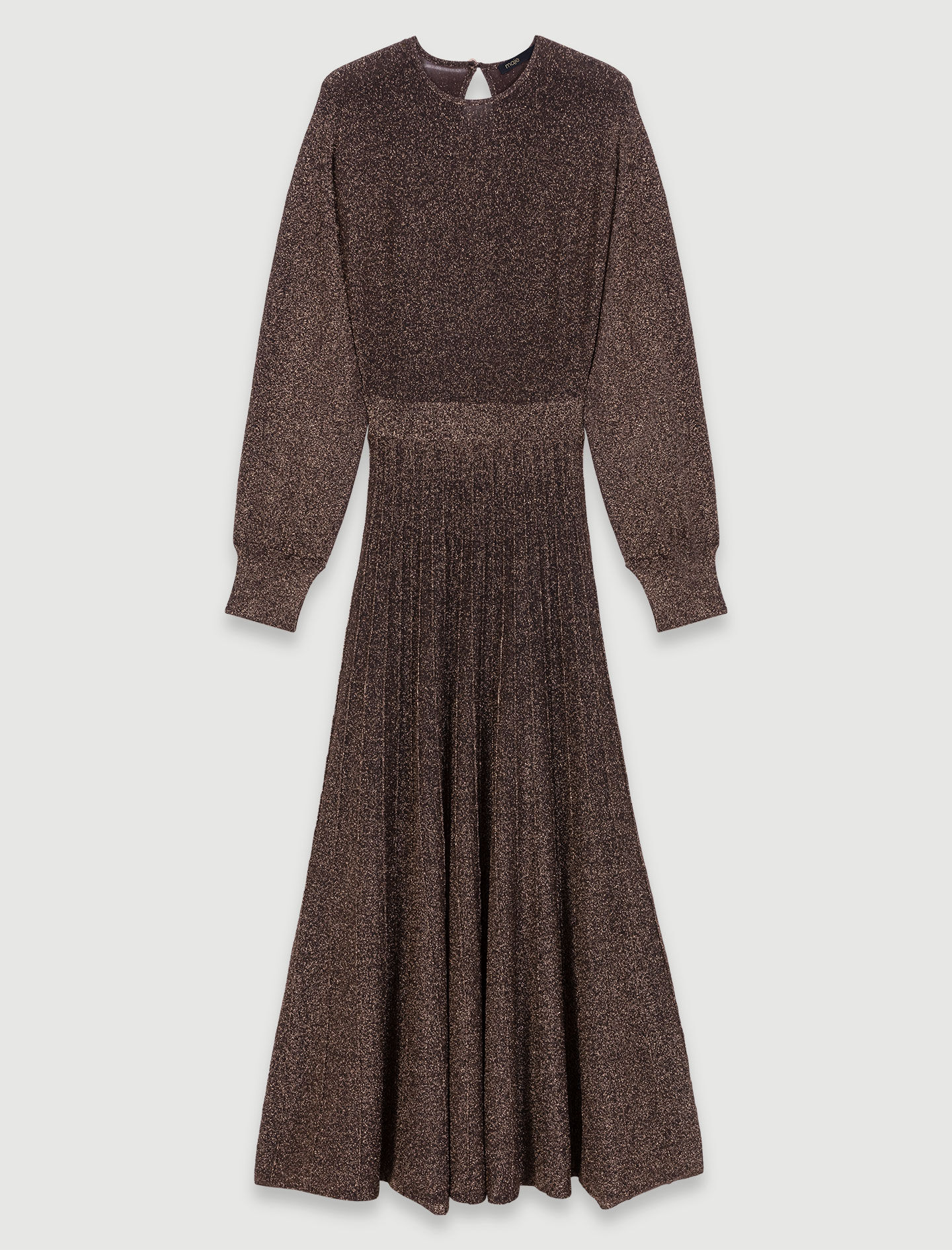 Shiny knit maxi dress - Offline_Dresses | Maje