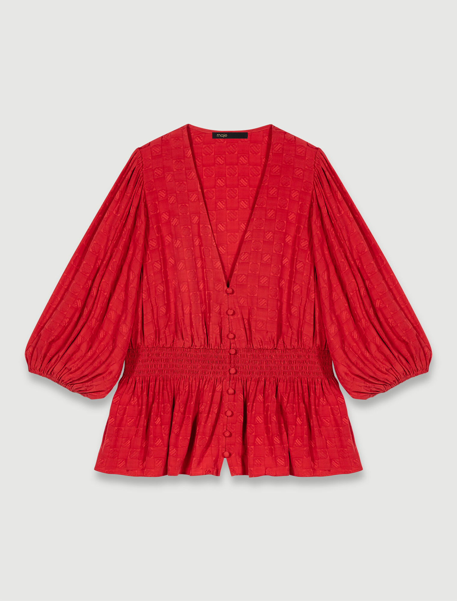 Mid-length sleeve blouse