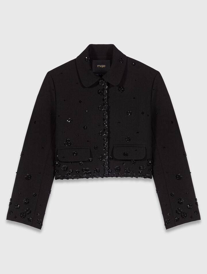 Short embroidered jacket