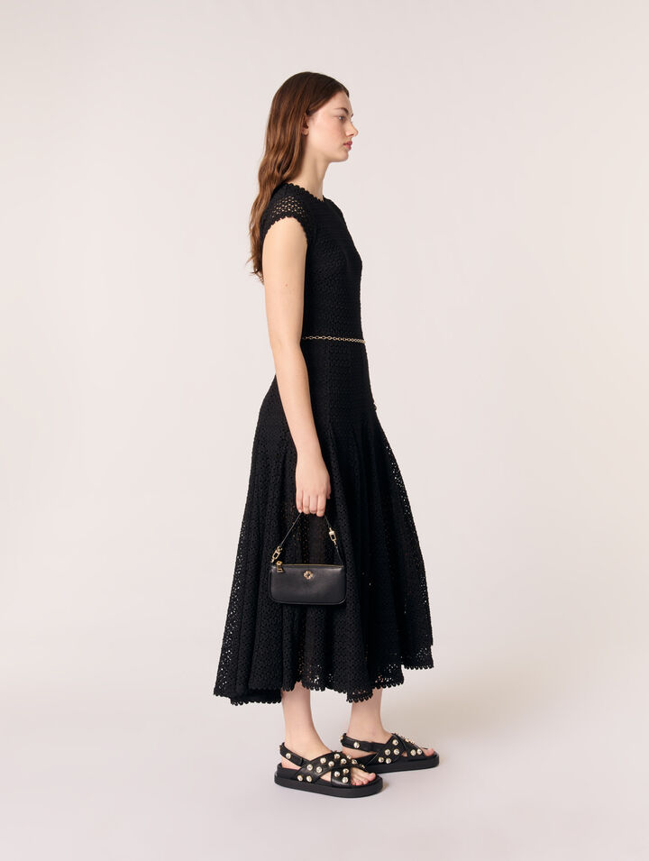 Small leather clutch bag