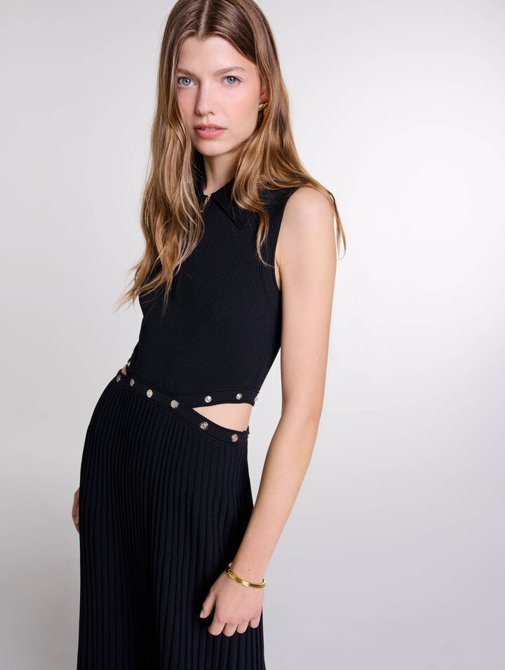 Rib knit maxi dress