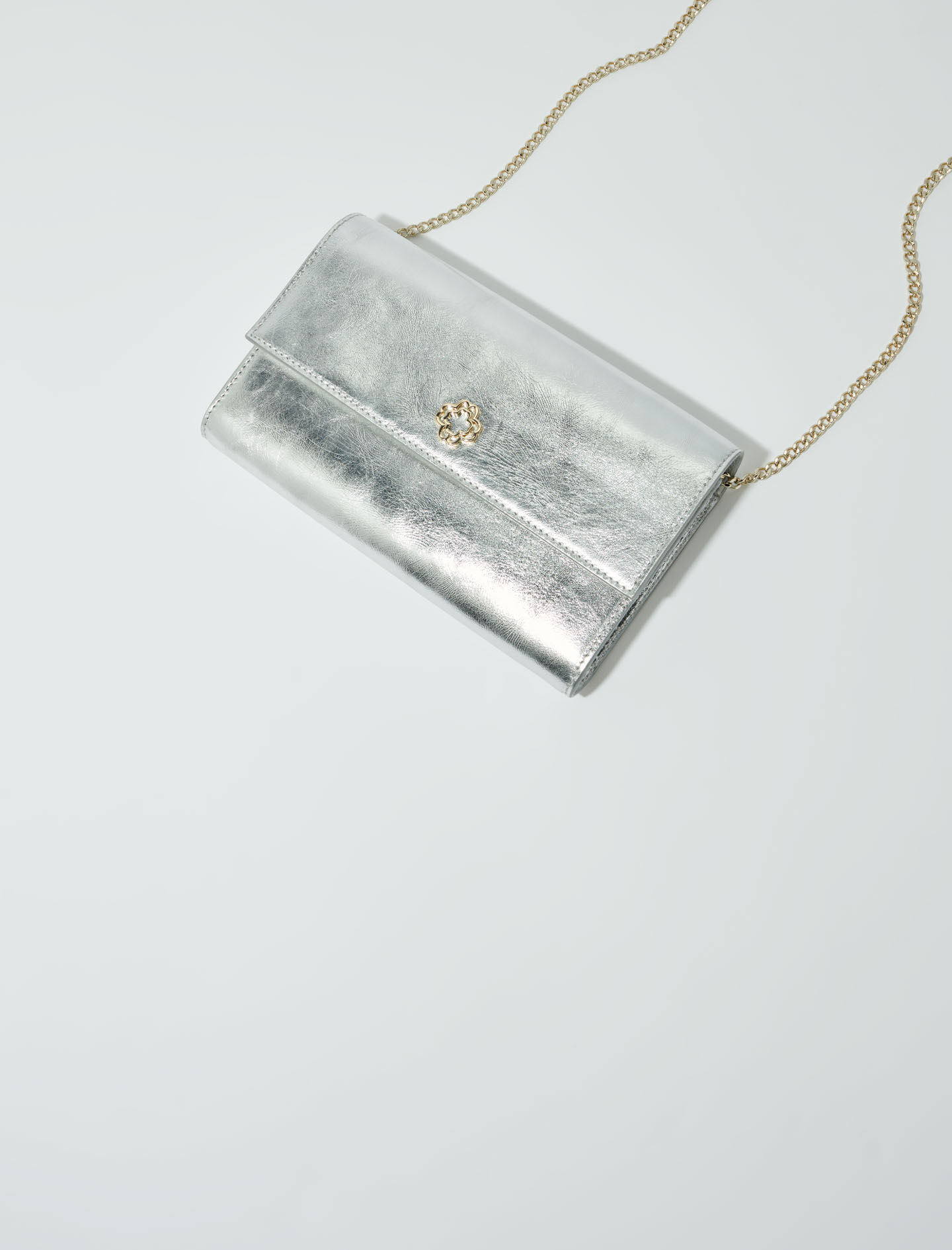 Metallic wallet bag Black / Gray for Women | Maje