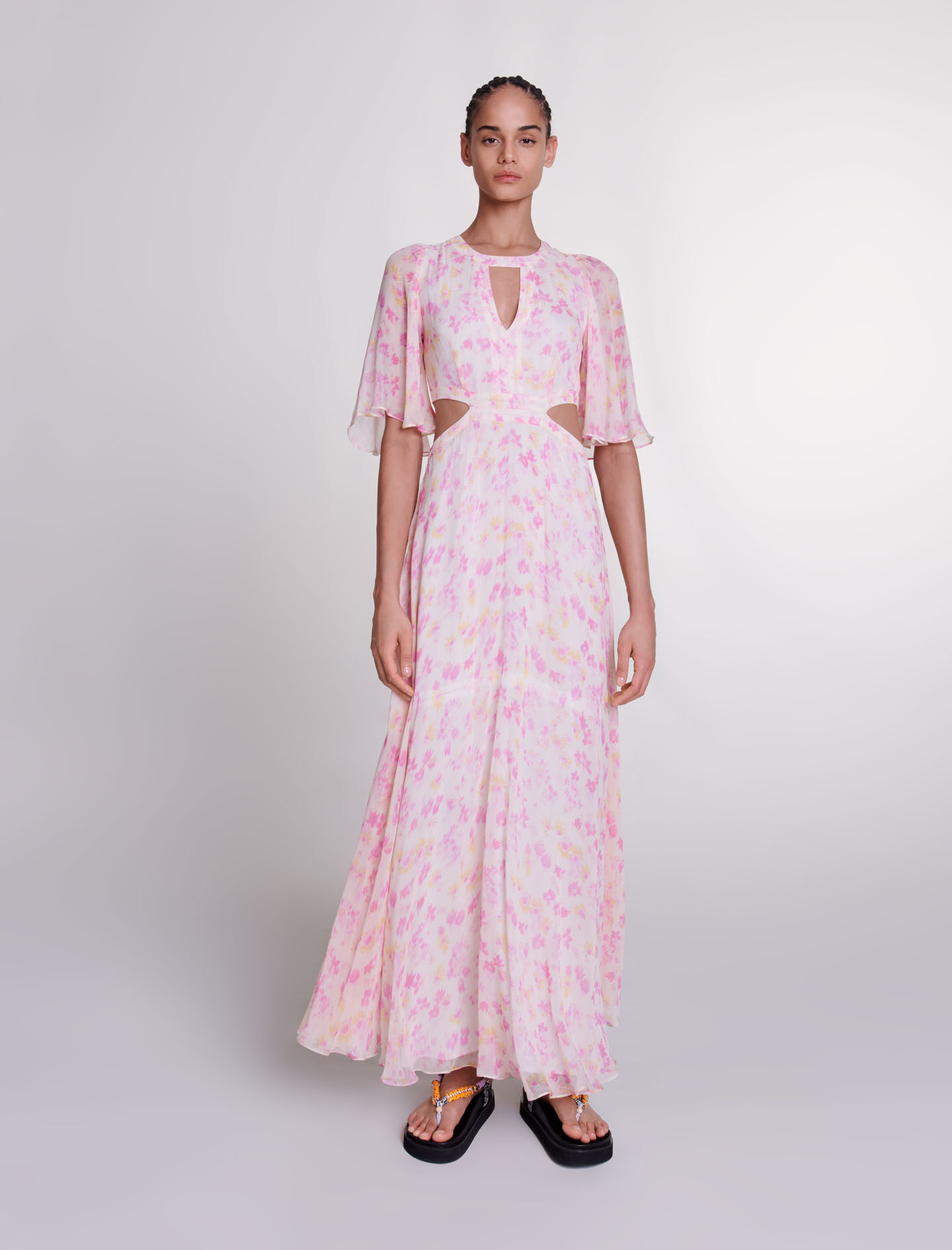 Floral print maxi dress Maxi dresses Maje