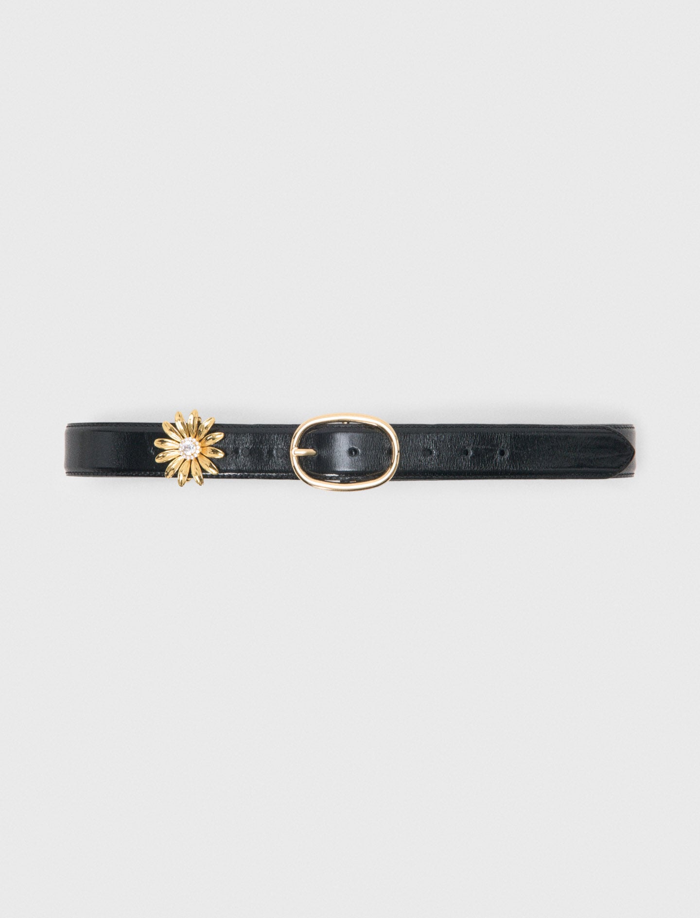 Leather belt with removable jewel 8
