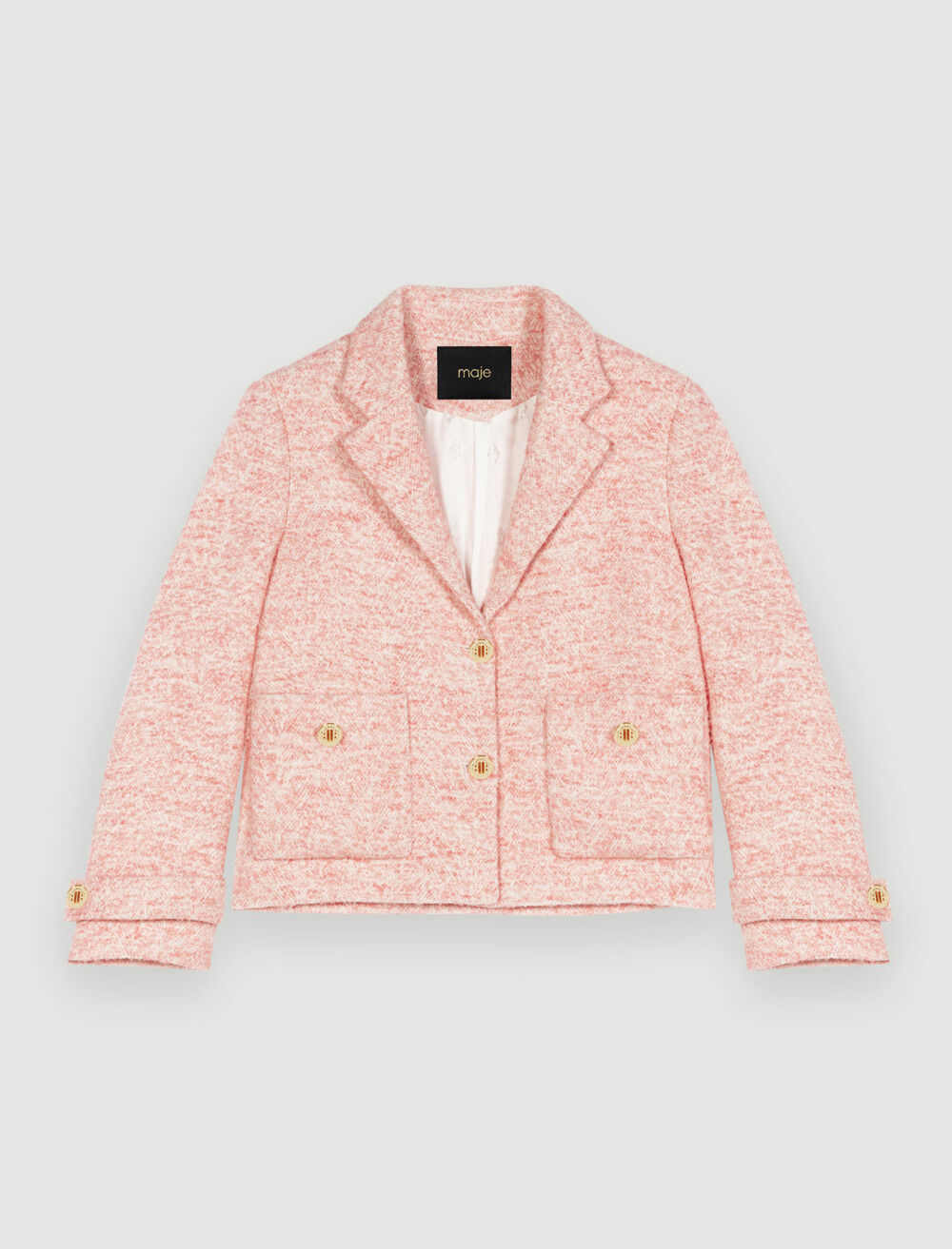 majeピンク ツイード ジャケット Pink tailored jacket Pink for Women | Maje