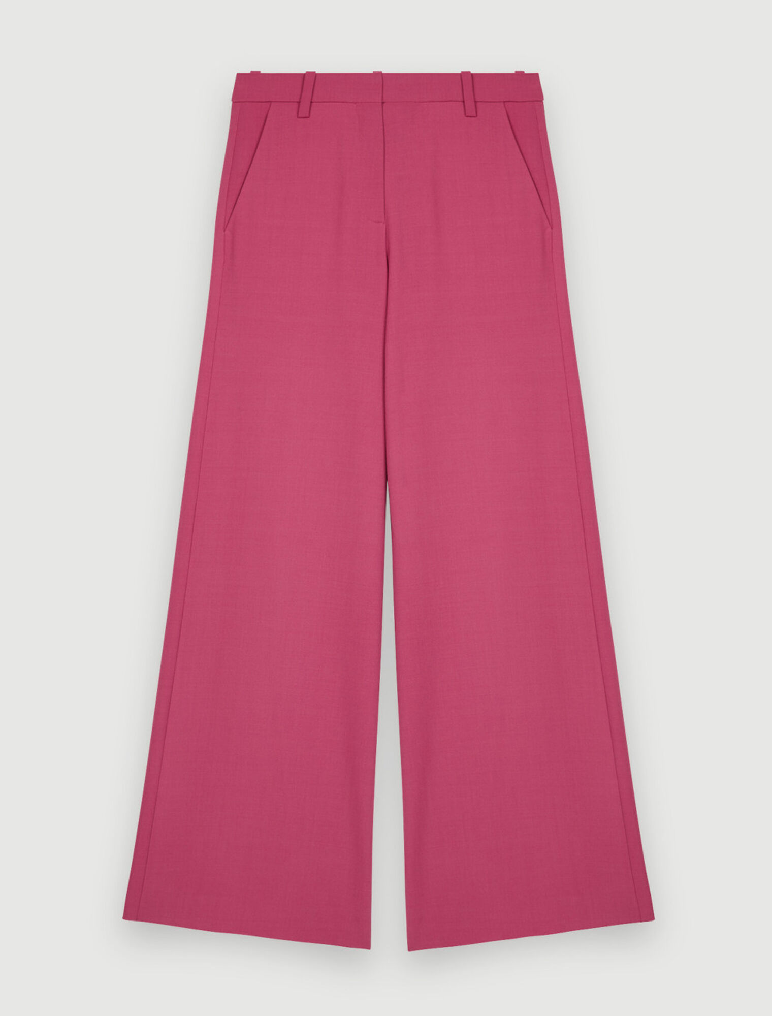 Wide-leg stretch tailoring pants