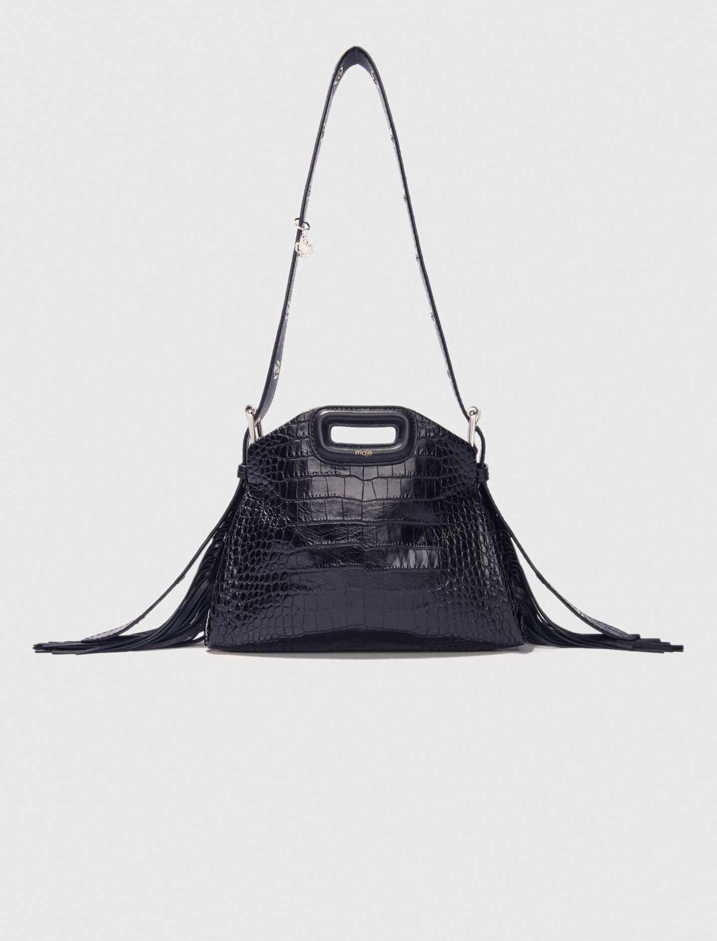 Crackled leather Miss M Mini bag - Miss M Mini | Maje