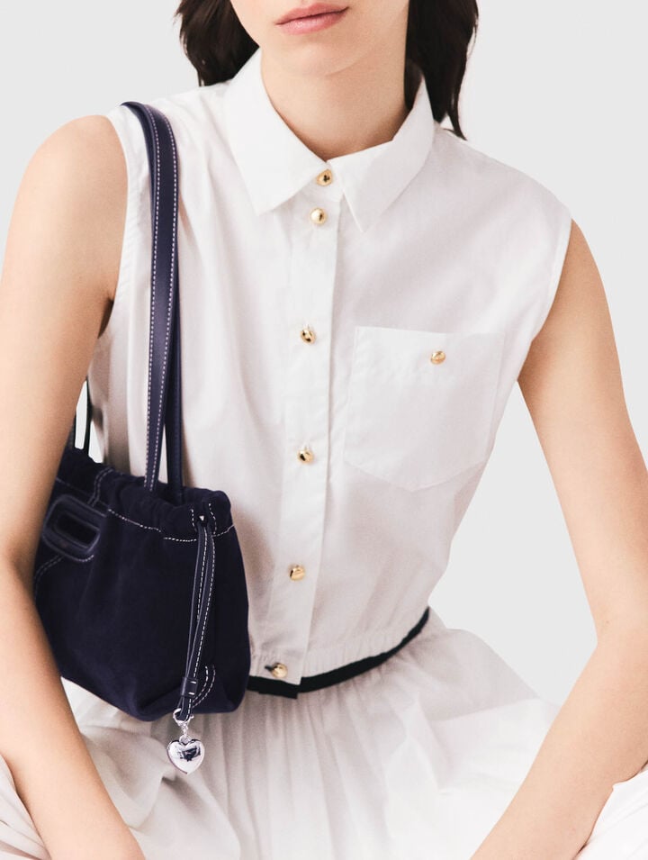 Cropped sleeveless shirt