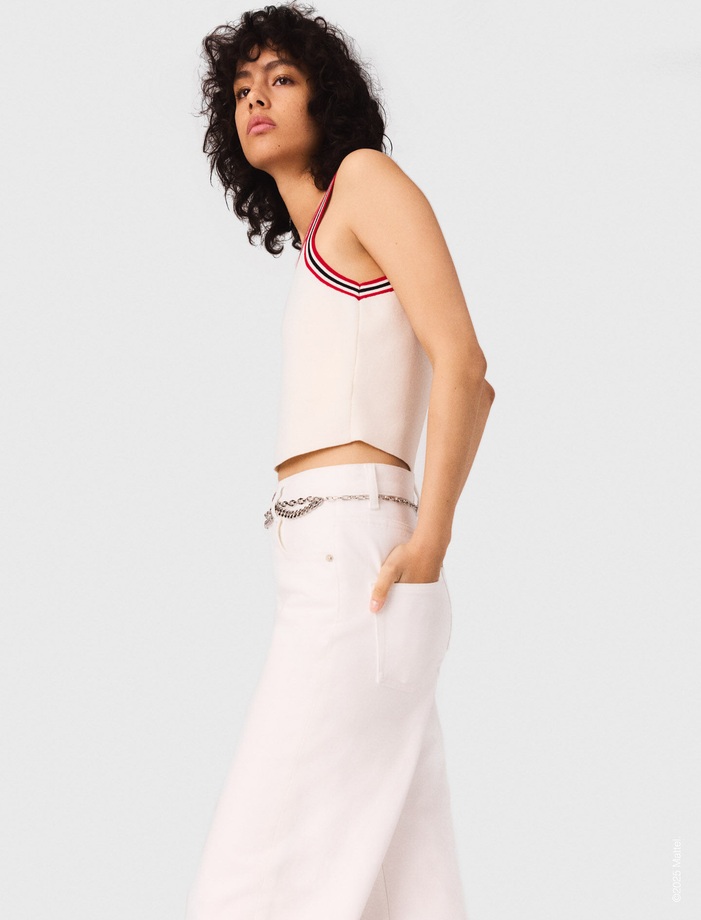 Knit crop top White for Women | Maje