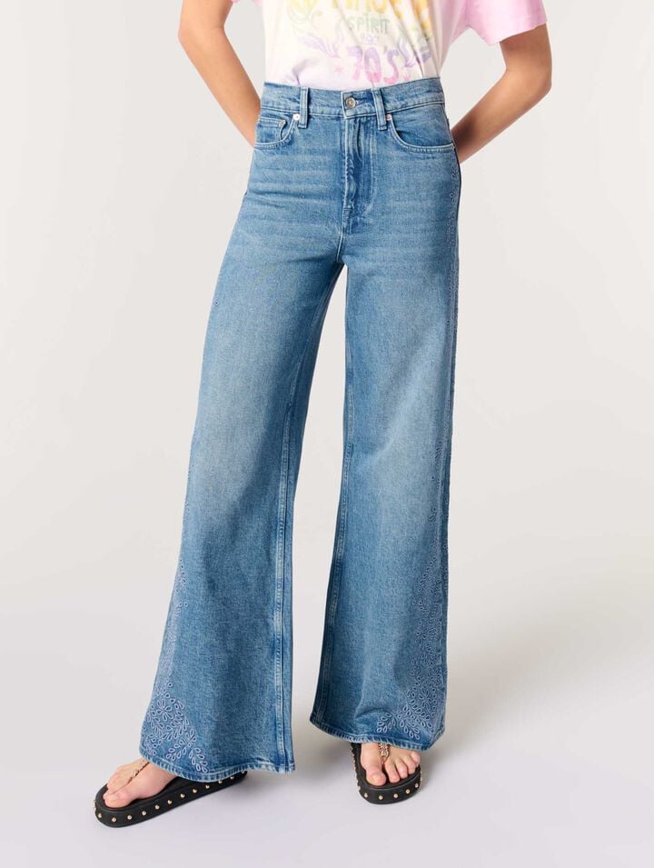 Embroidered jeans
