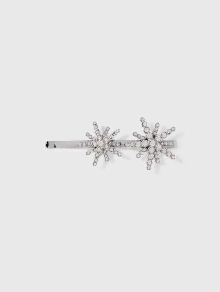 Star rhinestone barrette