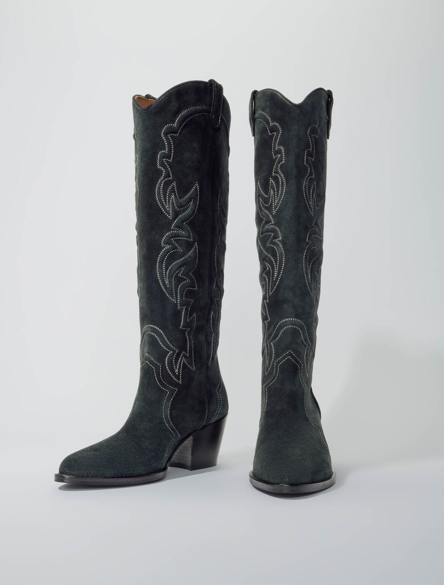 Highleg cowboy boots Booties & Boots Maje