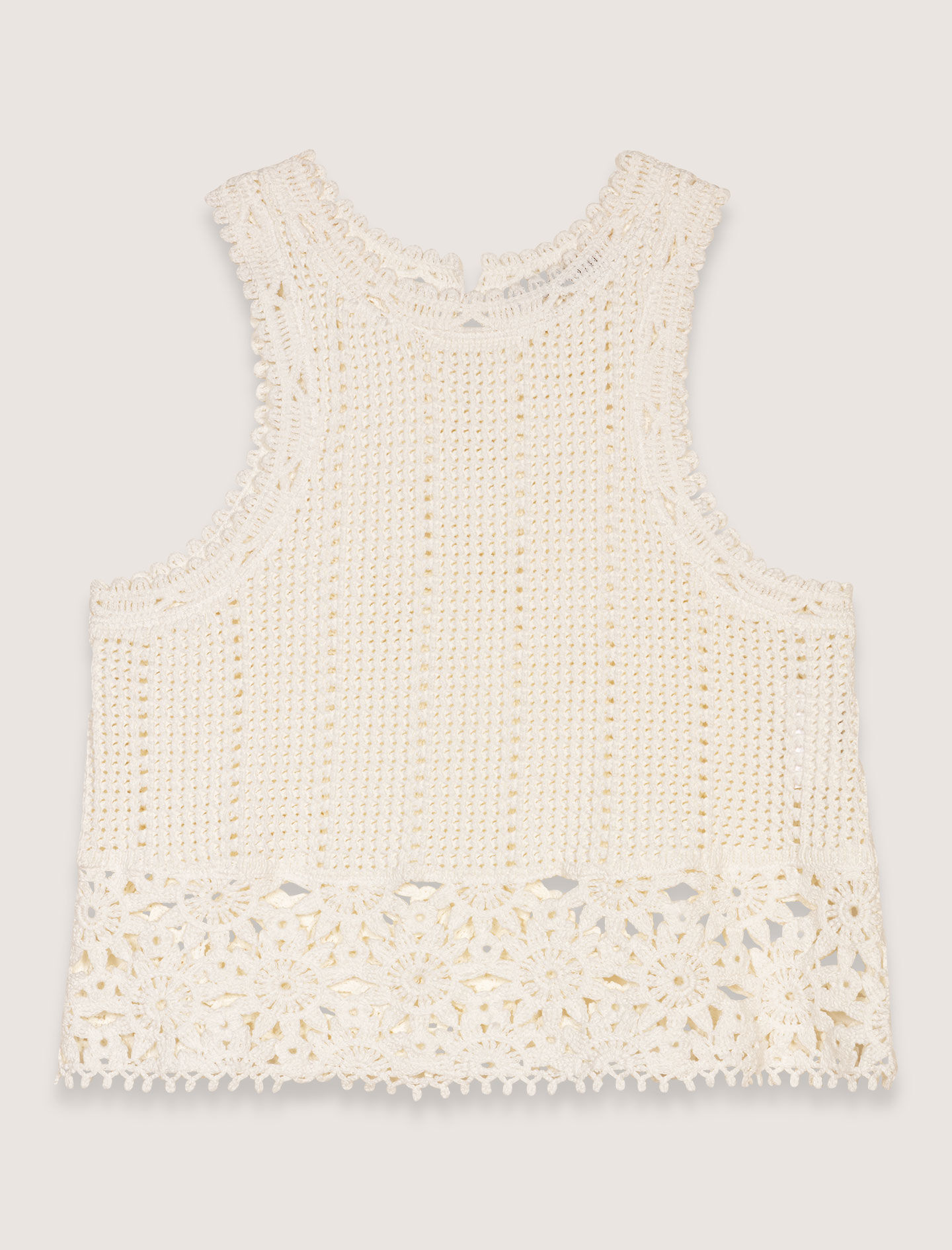 Crochet-knit shorts - Shorts | Maje
