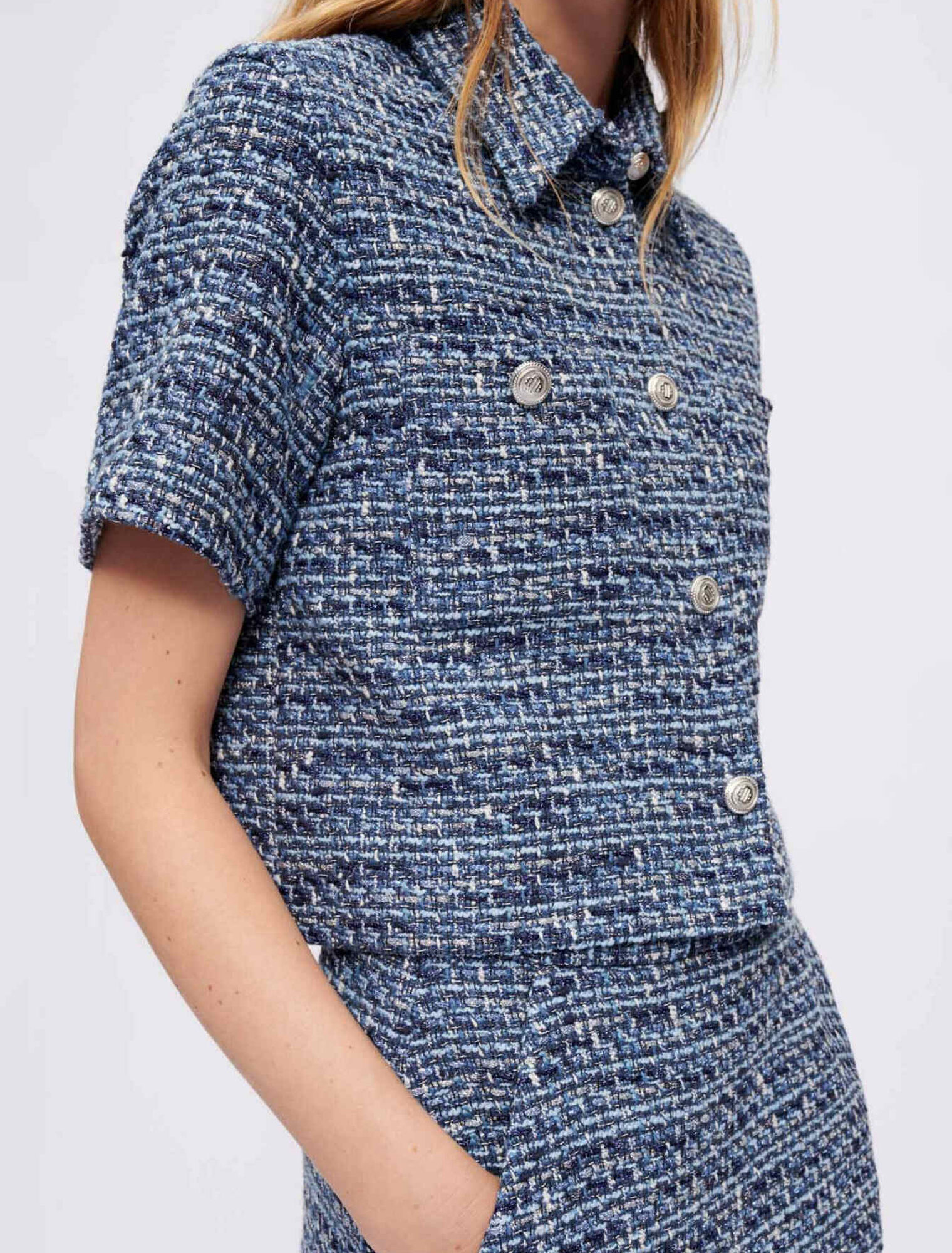 Marl tweed shirt