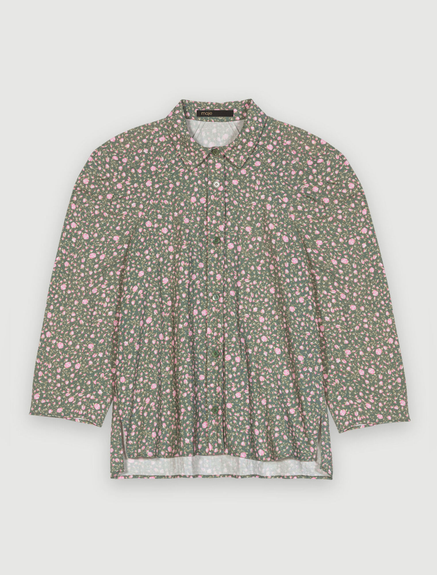 Rosebud print shirt