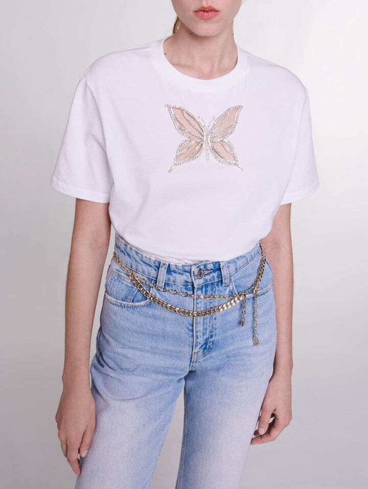 Rhinestone T-shirt