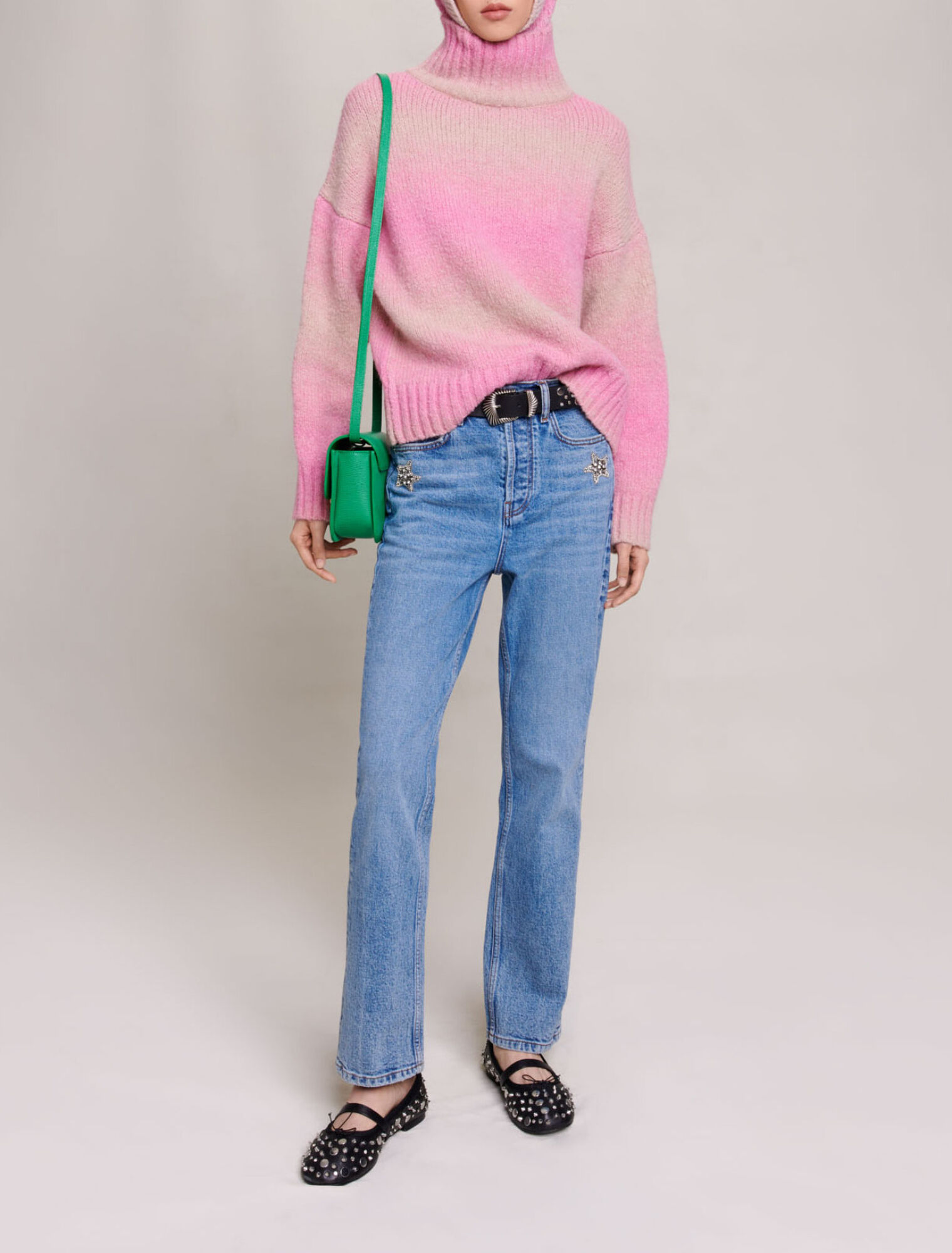 Gradient knit jumper