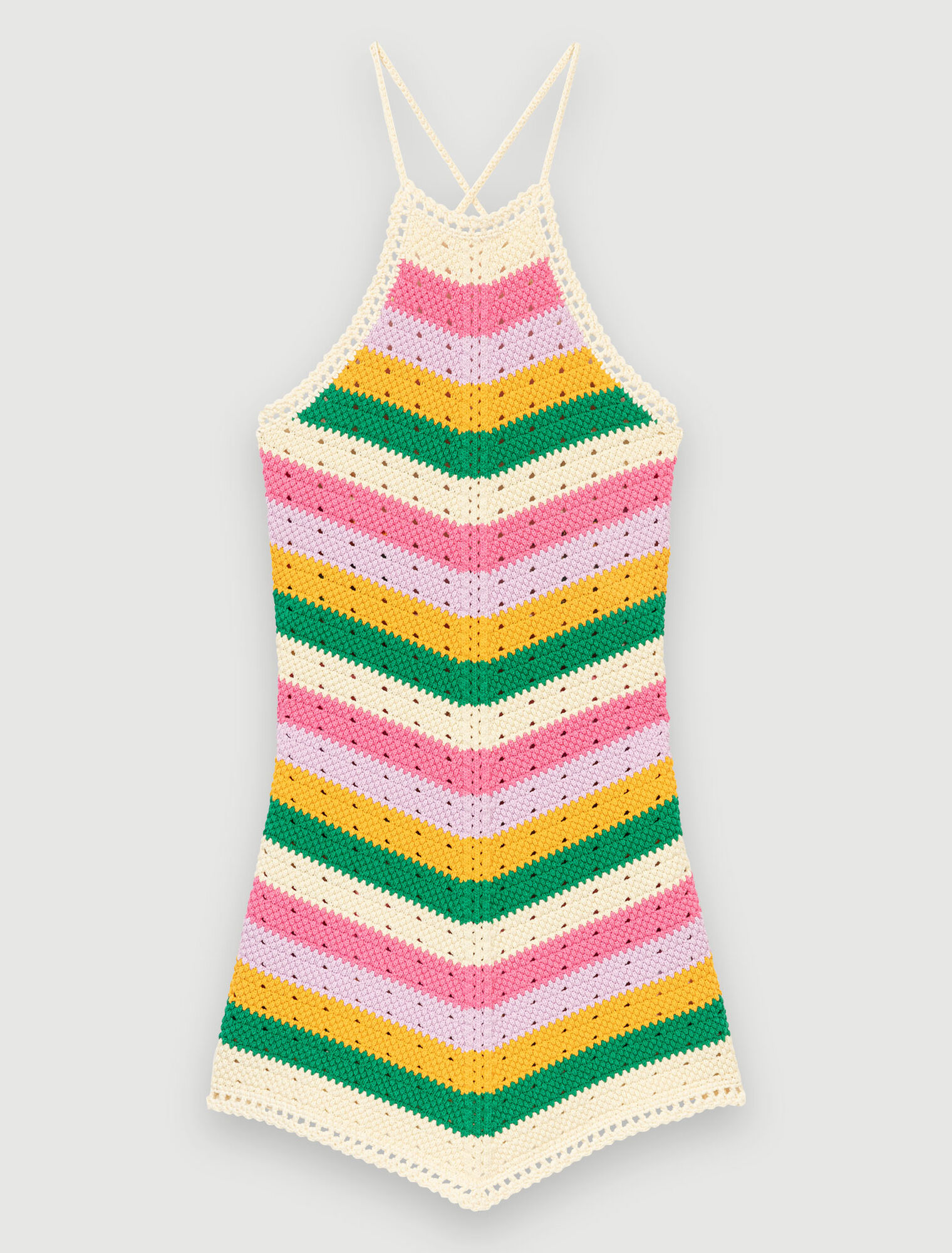 Multicolored mesh dress