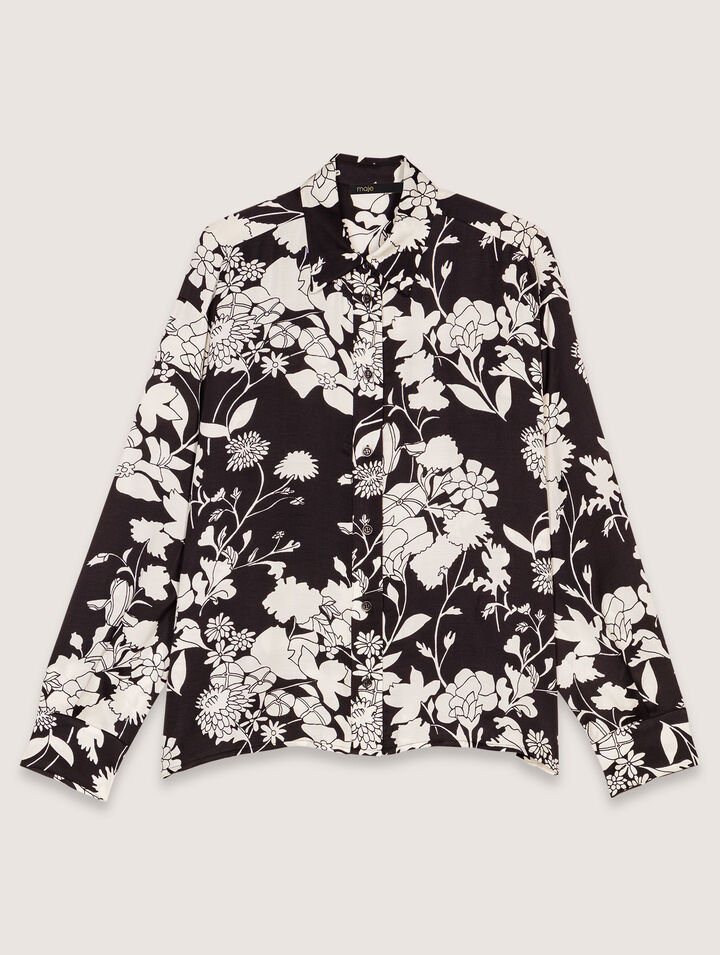 Shirt with floral print