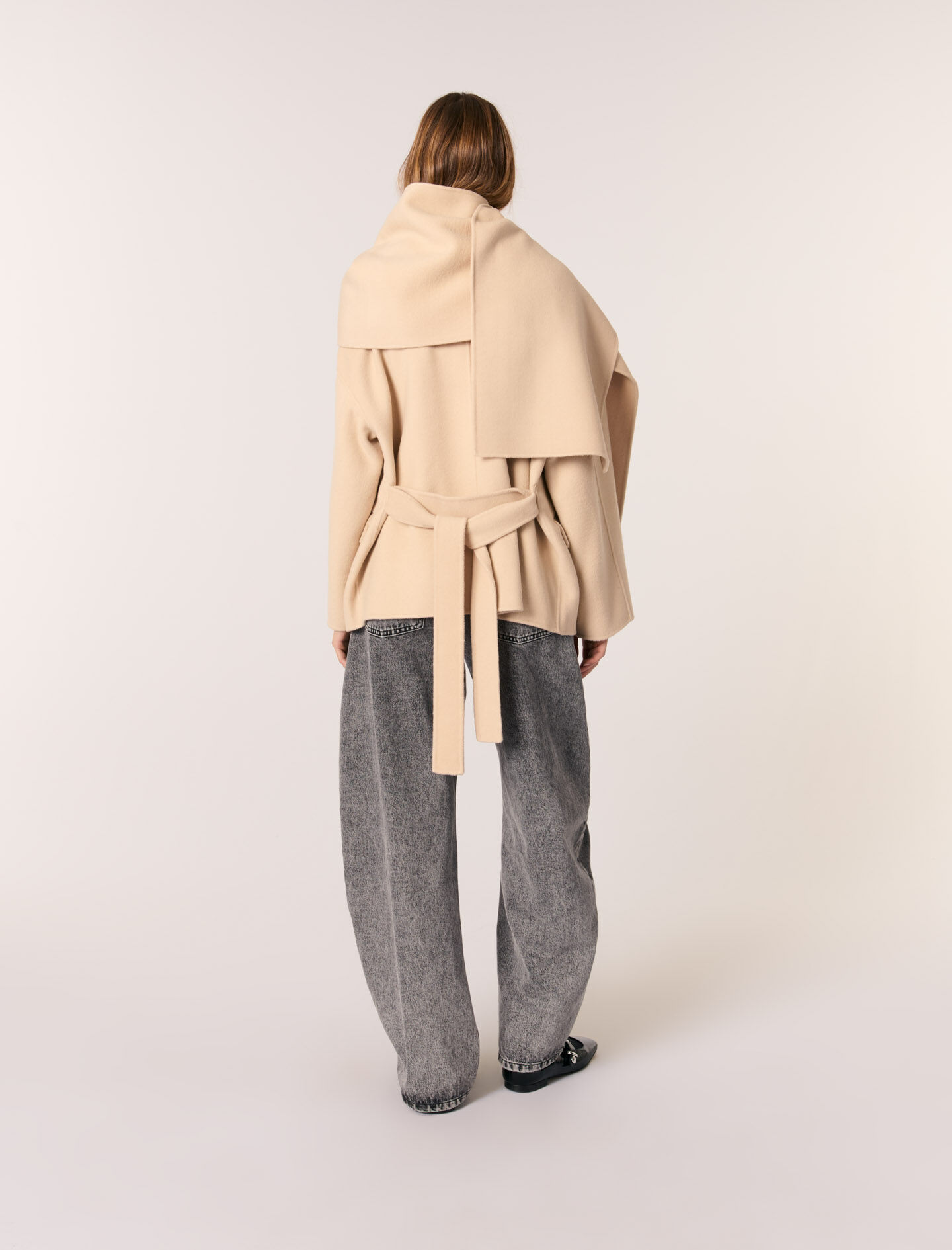 Zara DOUBLE-FACED JACKET WITH TAB HEM | Yorkdale Mall