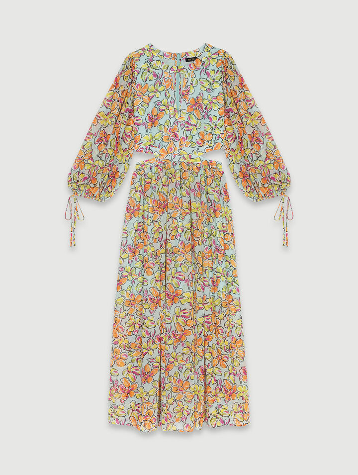 Printed maxi dress