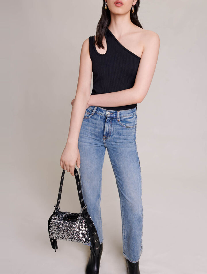 Straight-leg jeans