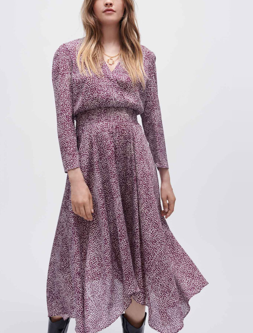 Maje animal print dress outlet