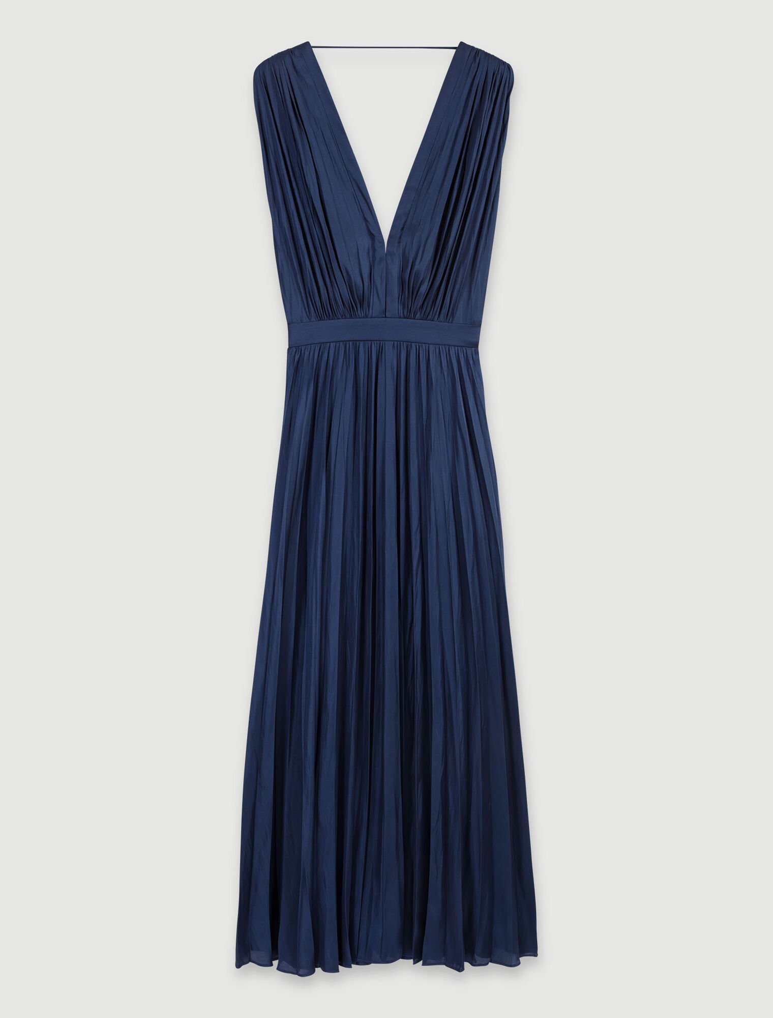 Pleated maxi dress