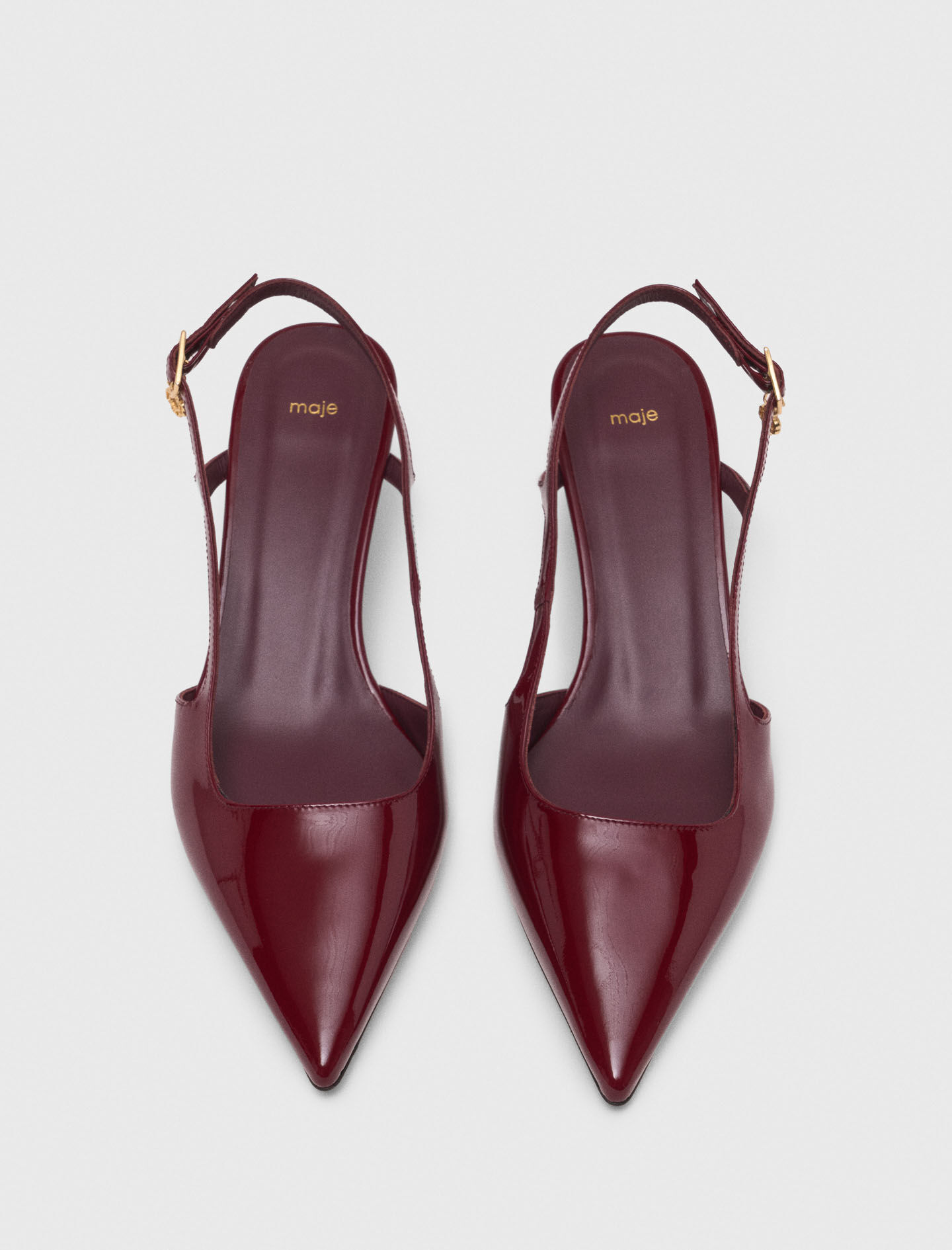 関税なし 送料無料 Brushed Leather Slingbacks Black Brushed leather slingback pumps | PRADA