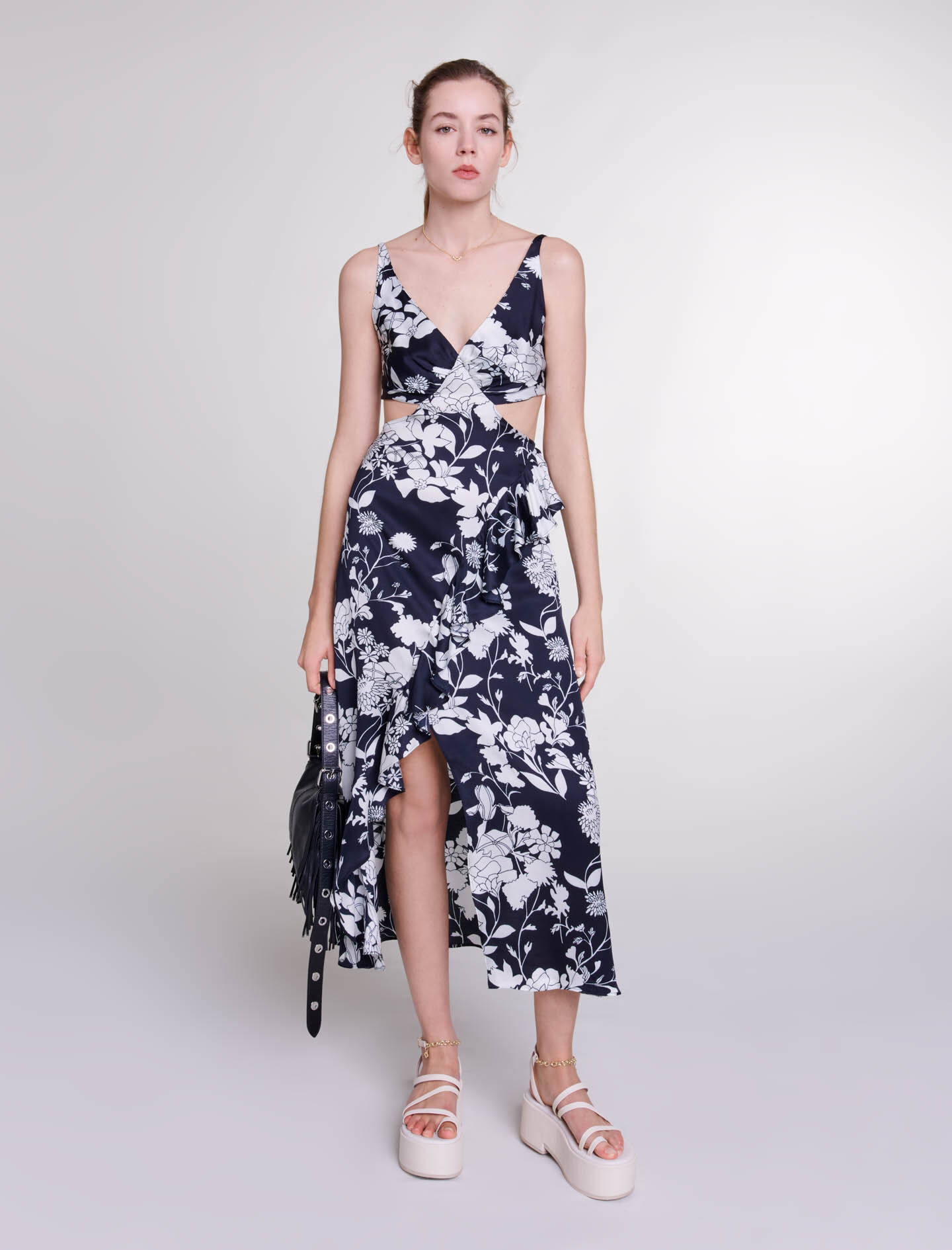 Cutaway maxi dress Maxi dresses Maje