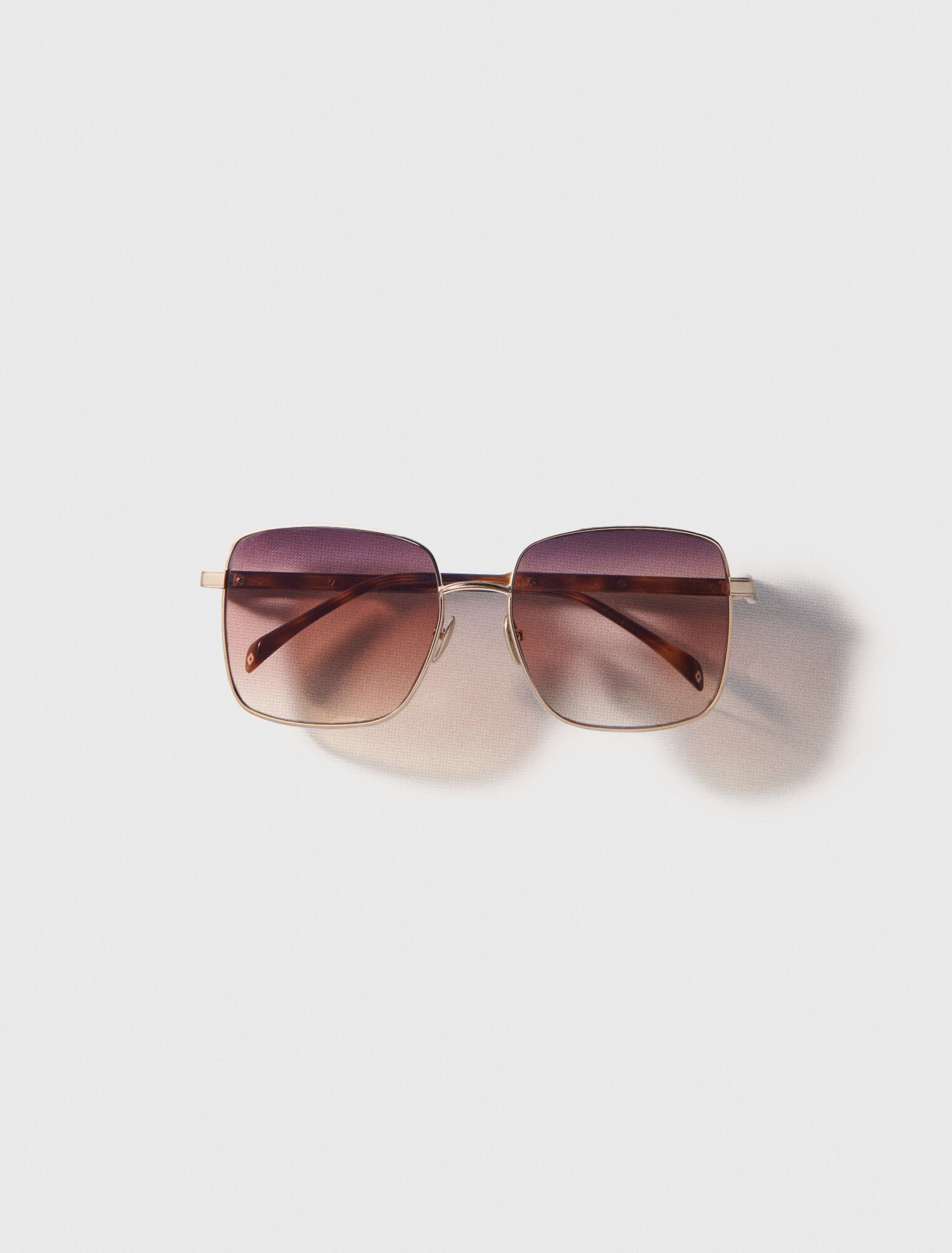 Metal mix rectangular glasses