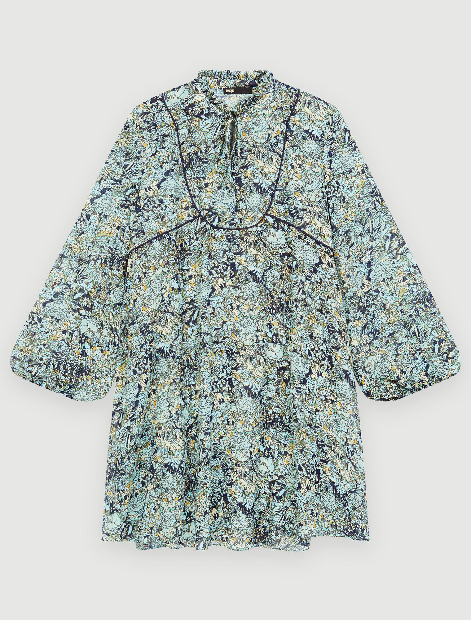 Printed chiffon dress