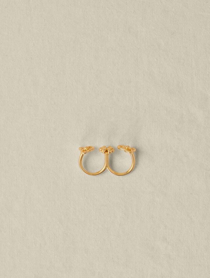 Double flower ring